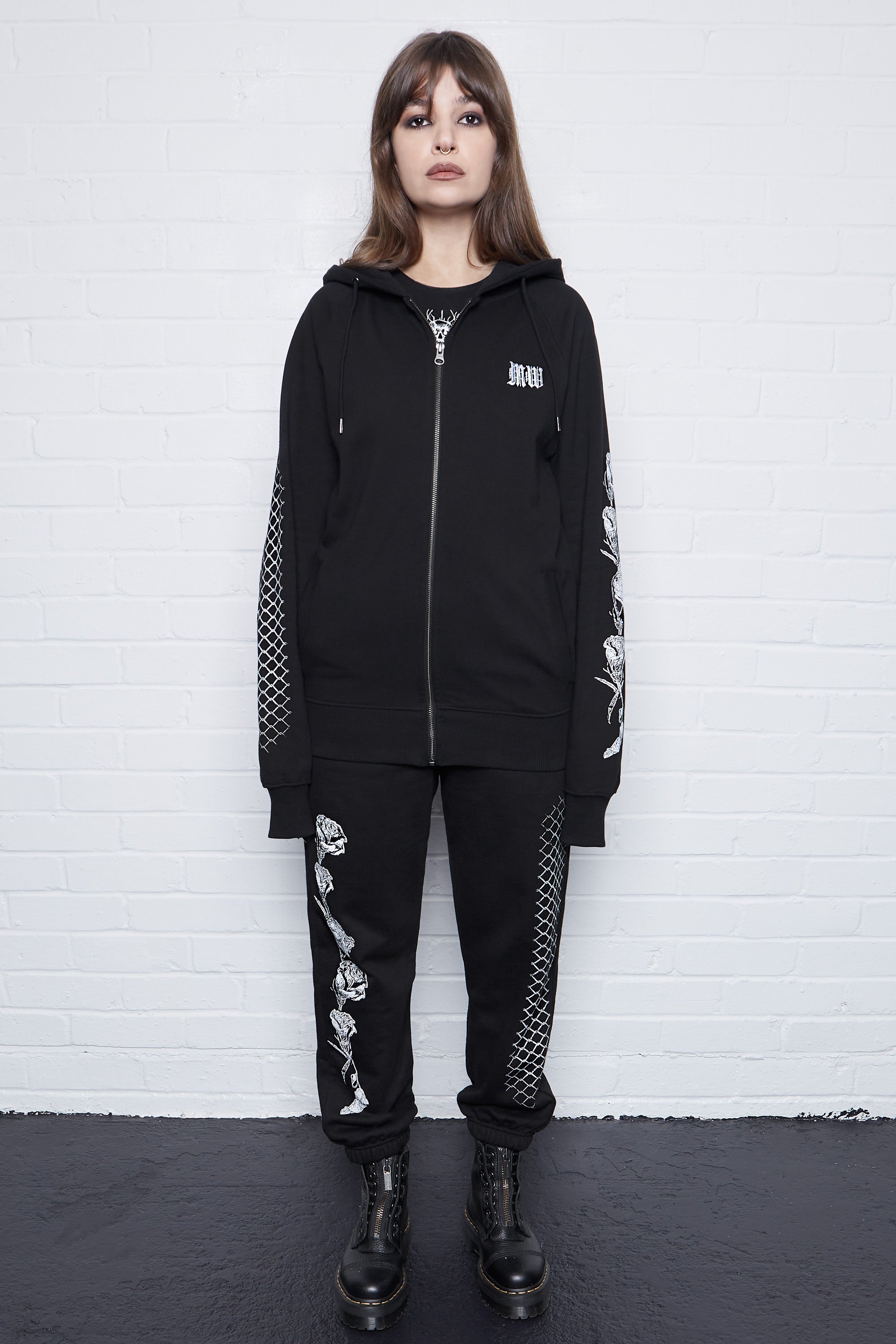 Dearly Departed Zip Hoodie - Mary Wyatt London