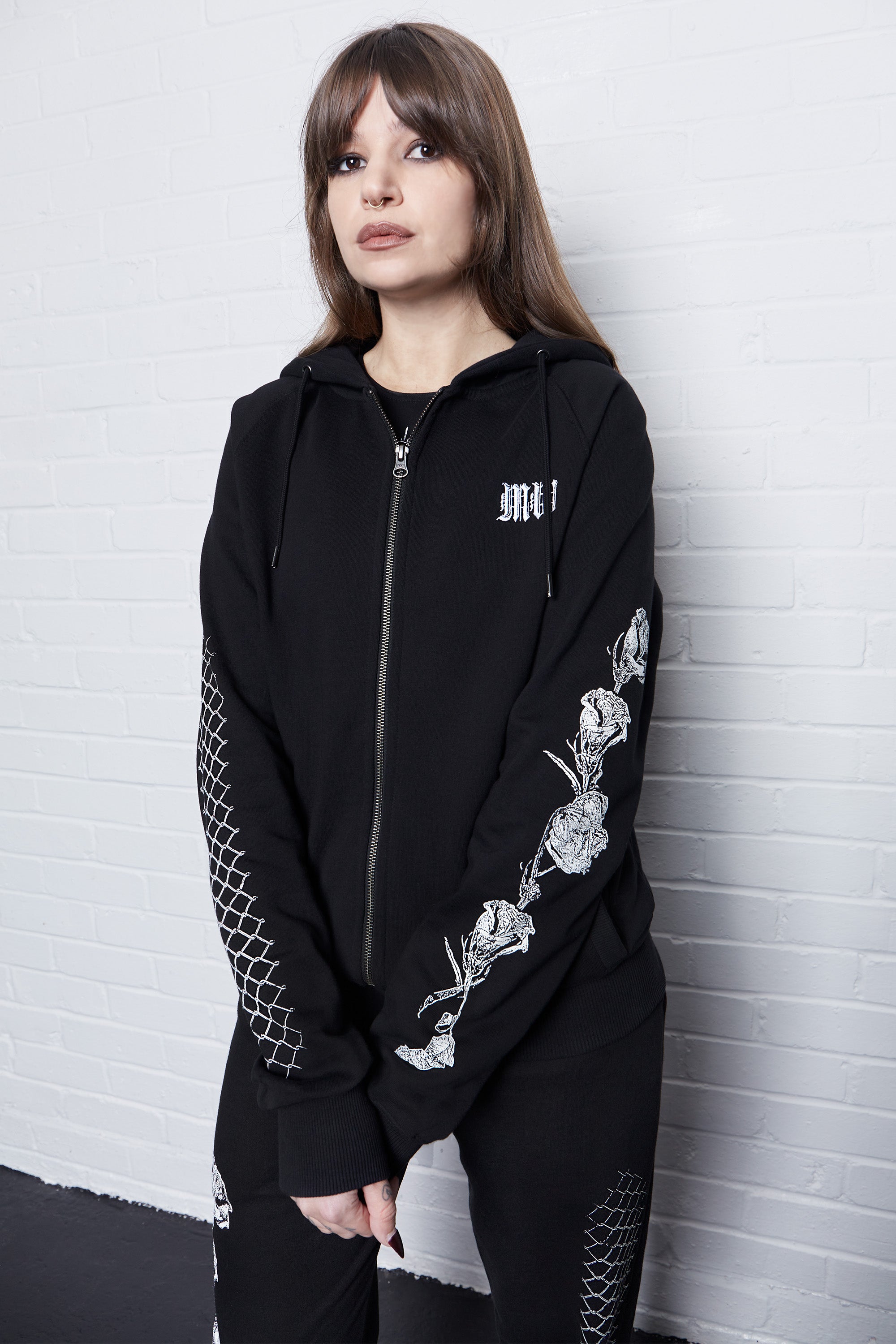 Dearly Departed Zip Hoodie - Mary Wyatt London