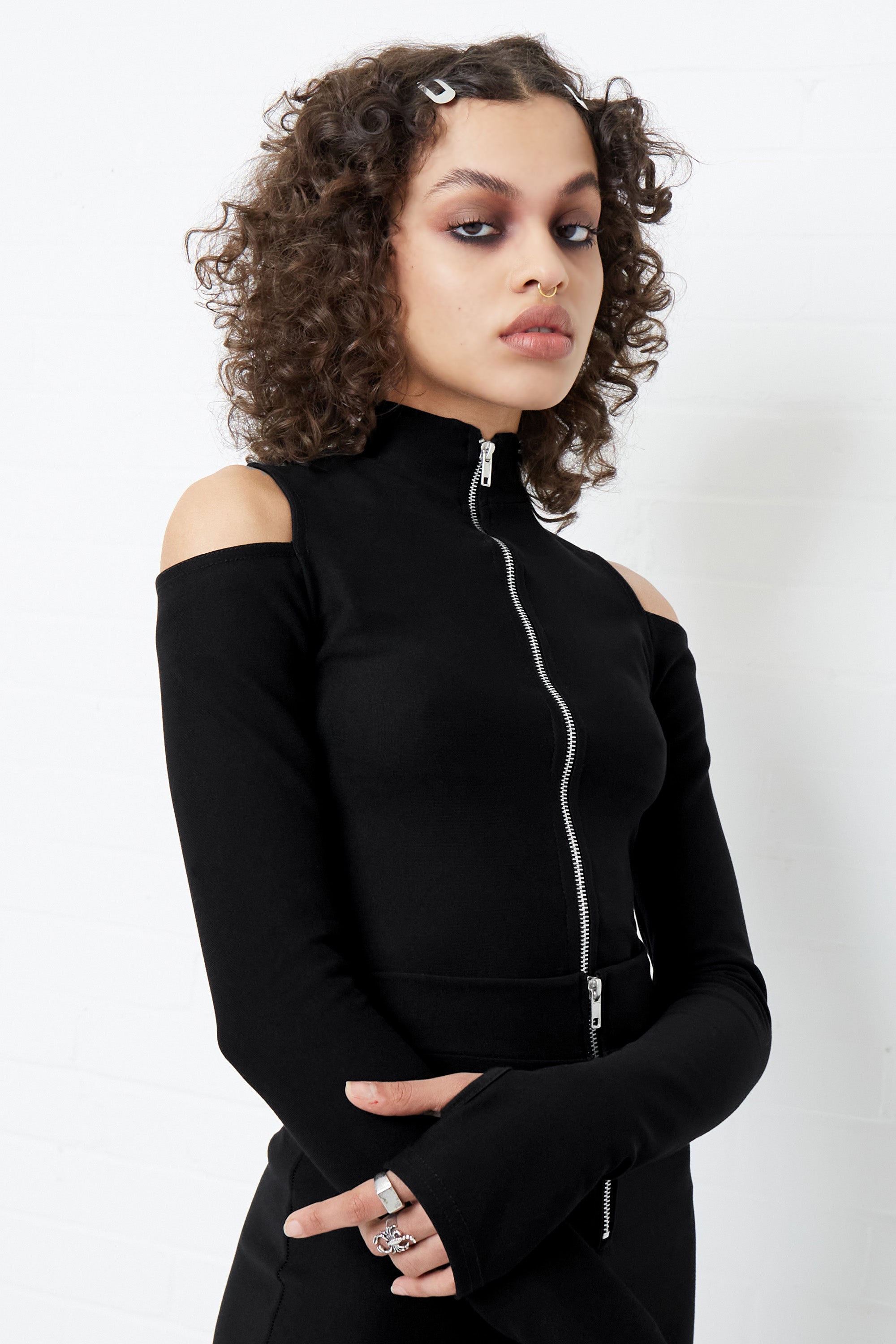 Lara Cut Out Long Sleeve Top - Mary Wyatt London