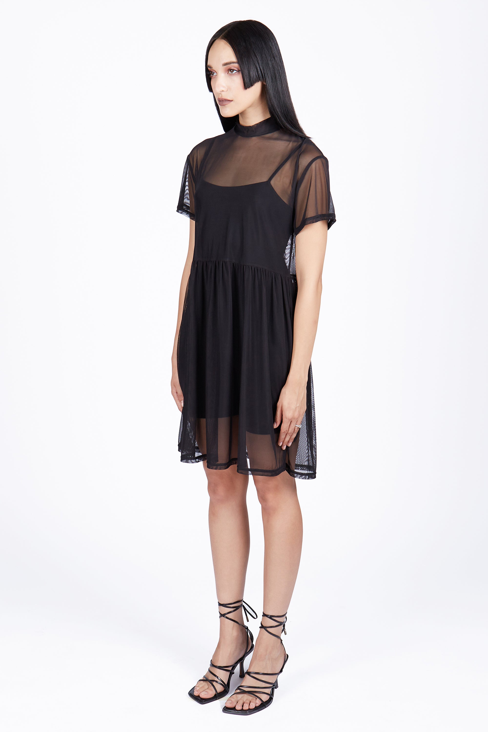 Fae Mesh Smock Dress with Unitard - Mary Wyatt London