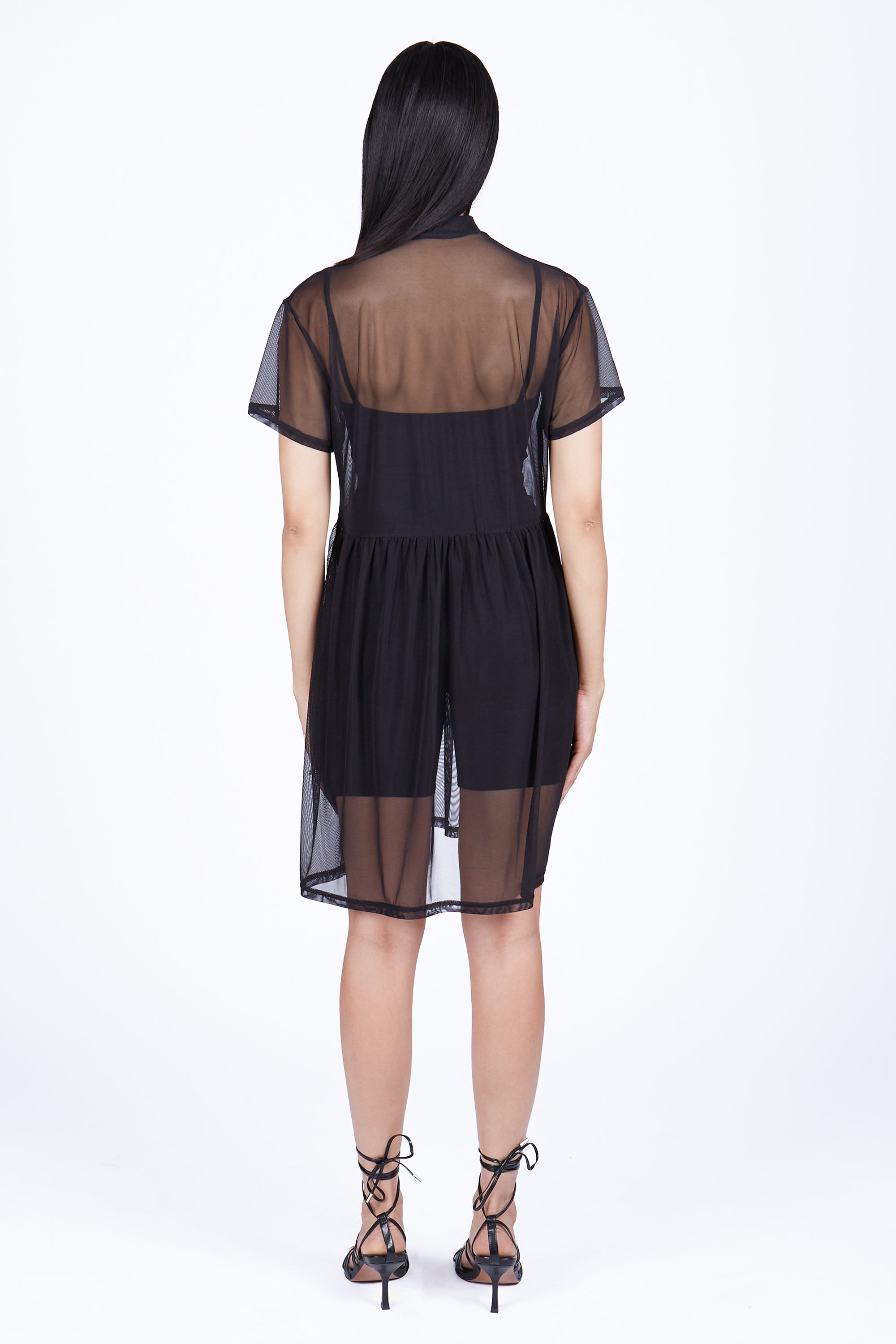 Fae Mesh Smock Dress with Unitard - Mary Wyatt London