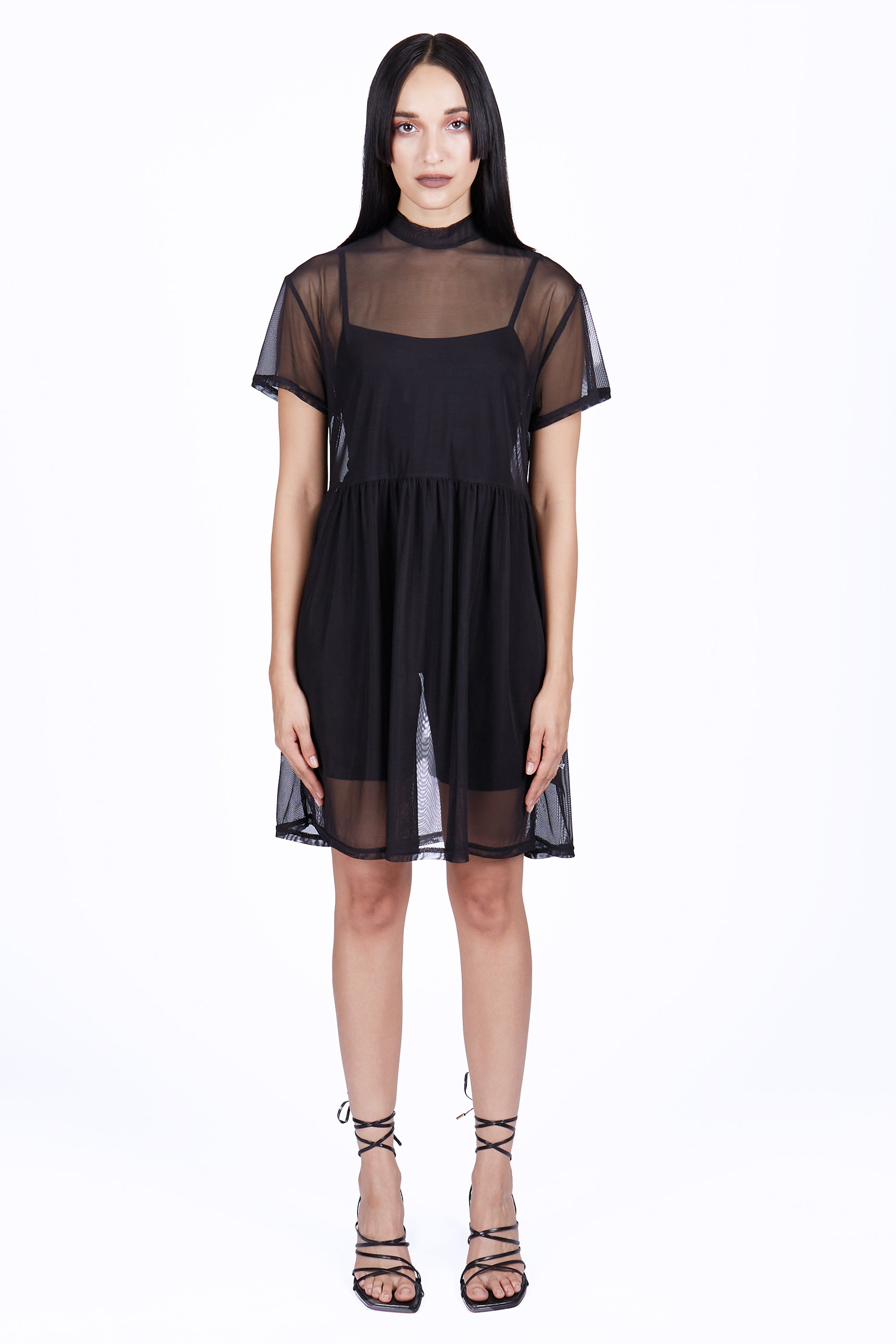 Fae Mesh Smock Dress with Unitard - Mary Wyatt London