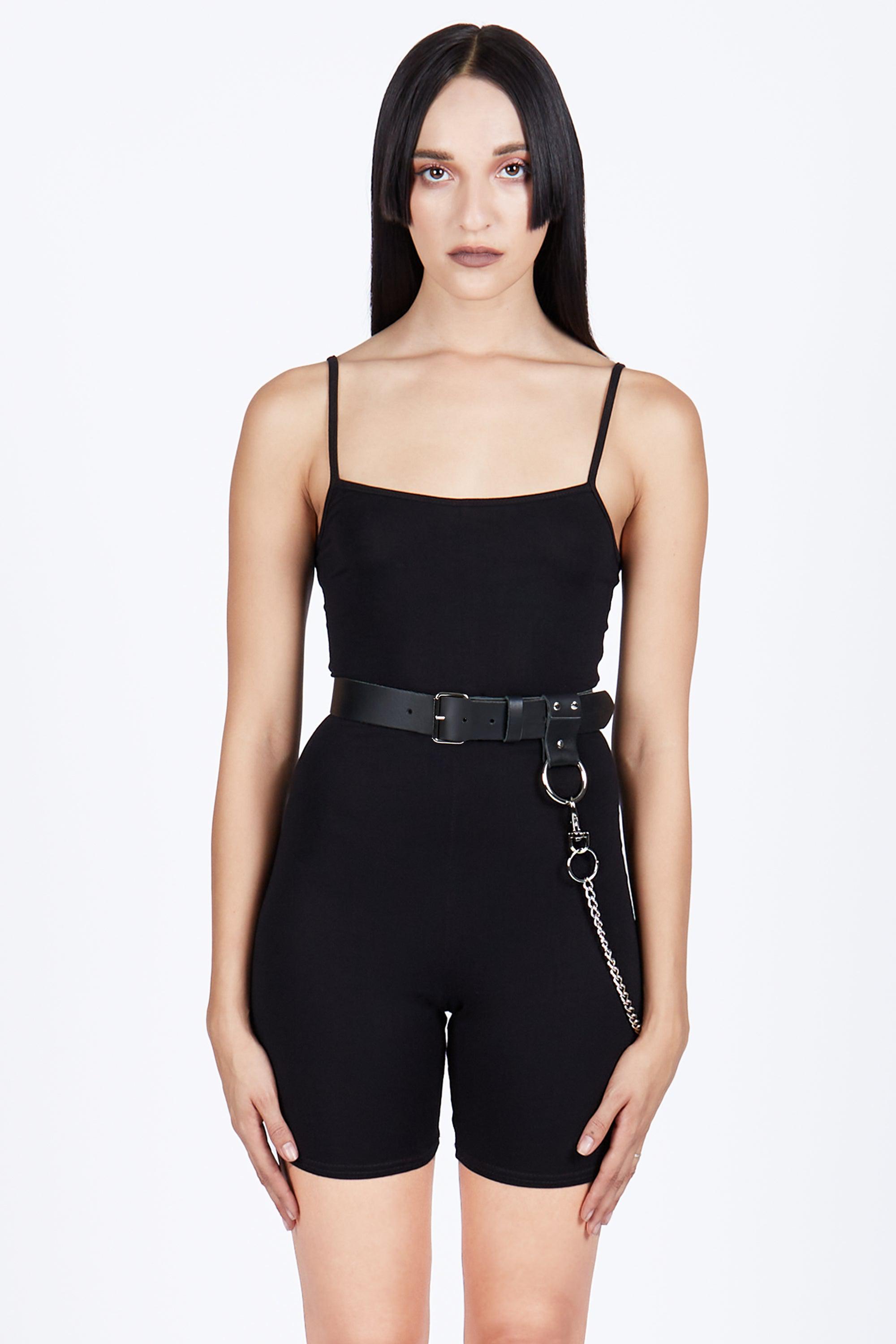 Axis Leather Chain Belt - Mary Wyatt London
