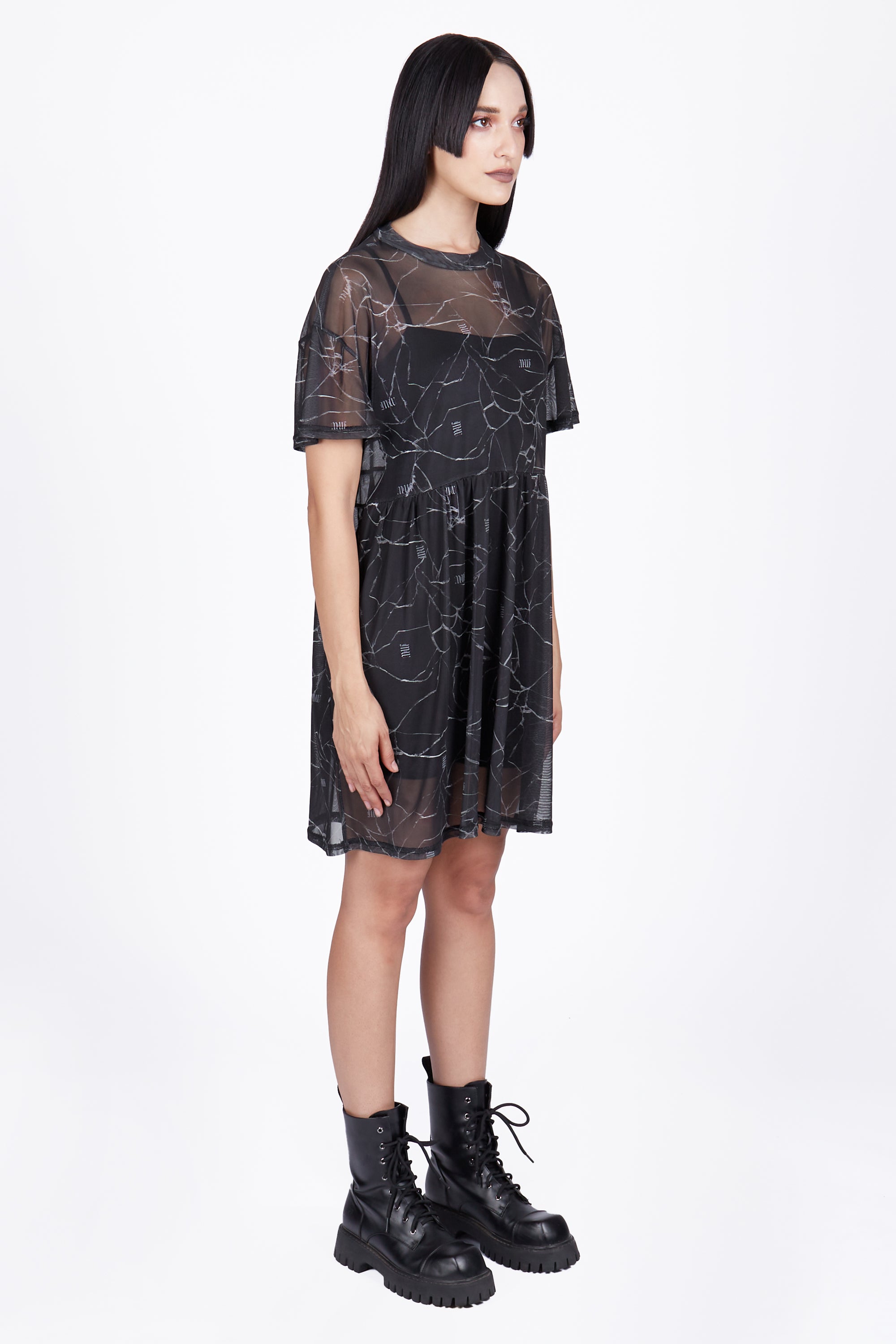 Schism Mesh Smock Dress - Mary Wyatt London