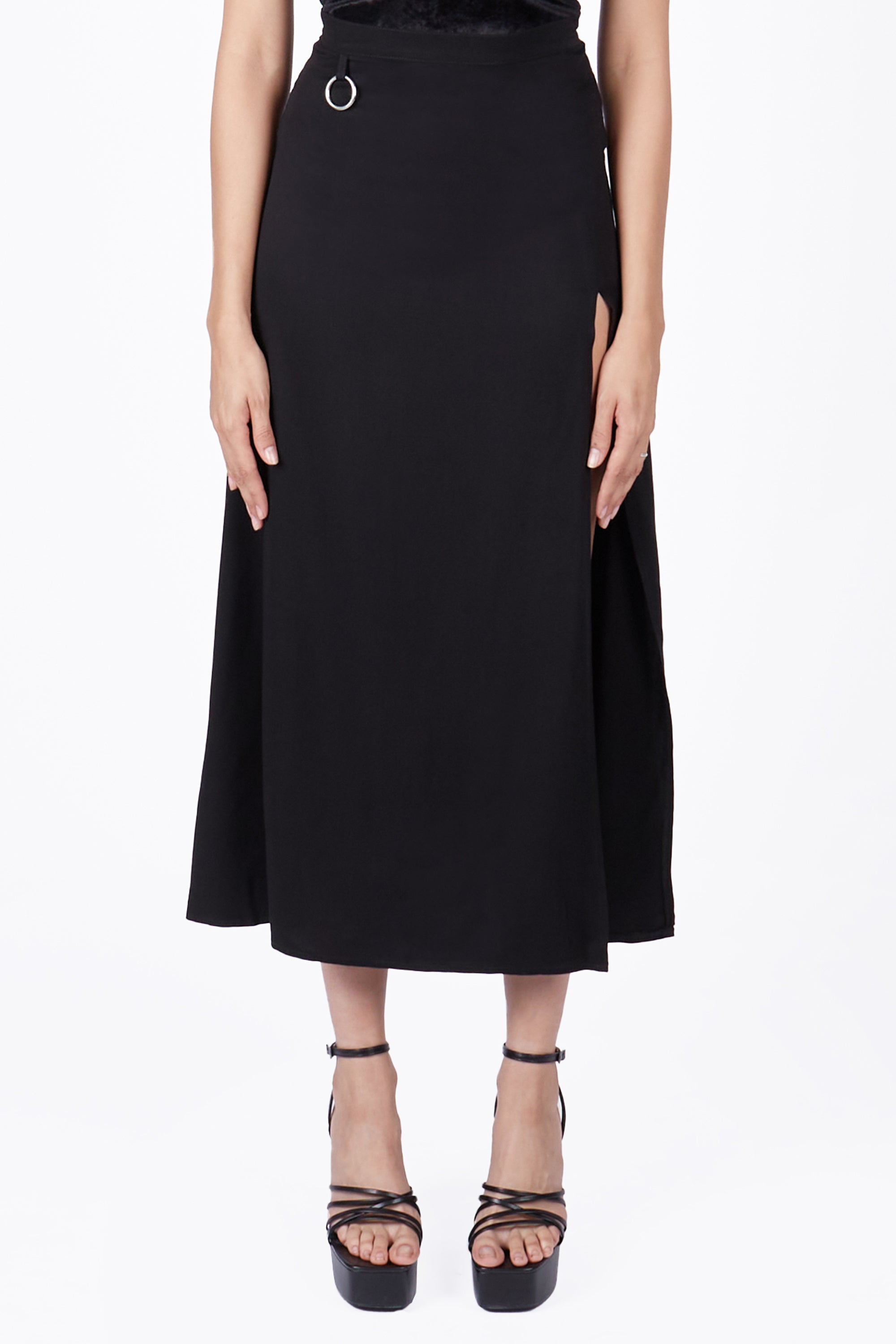 Sofia O Ring Split Skirt