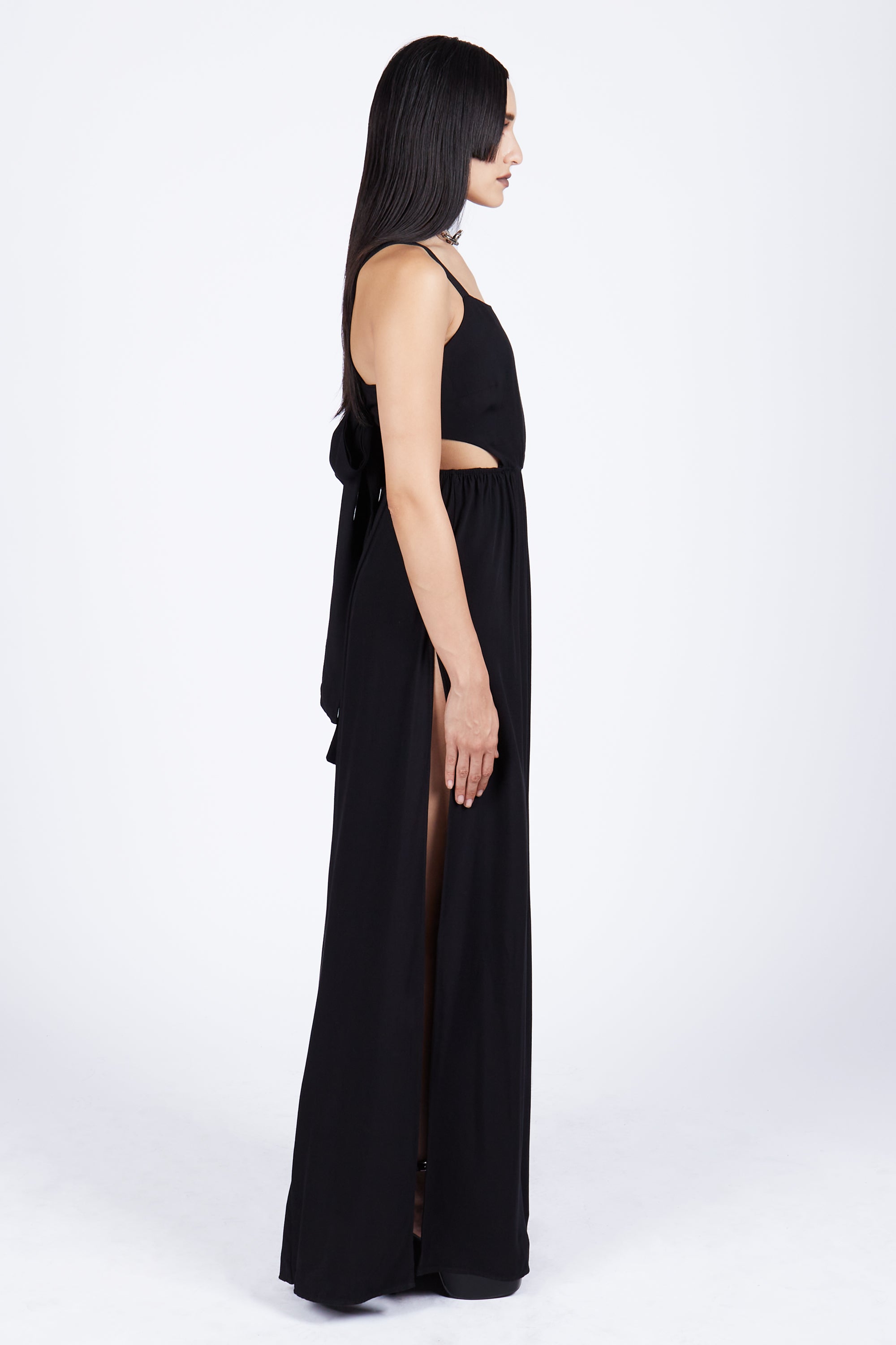 Suspiria Tie Back Maxi Dress - Mary Wyatt London