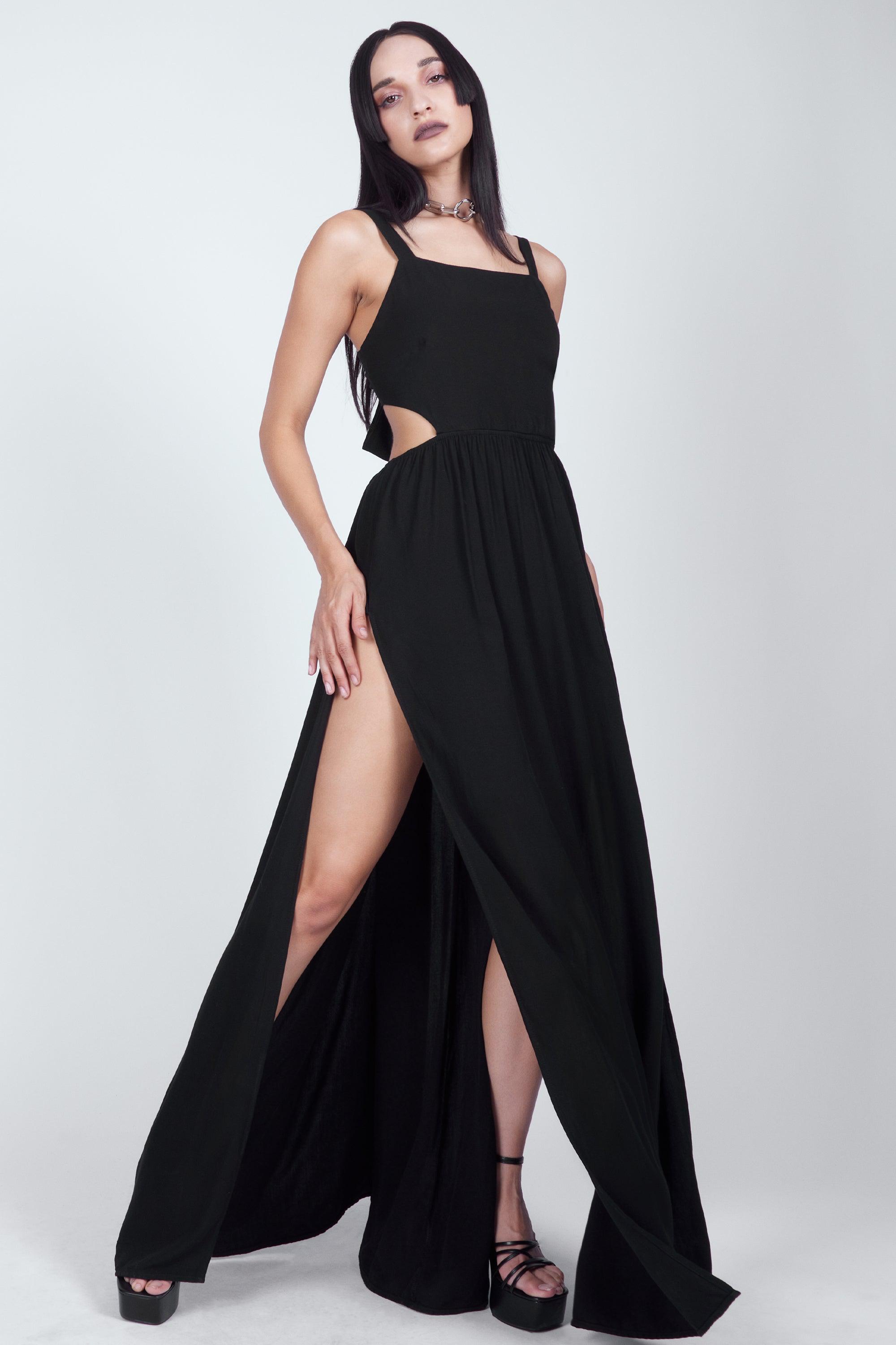 Suspiria Tie Back Maxi Dress - Mary Wyatt London