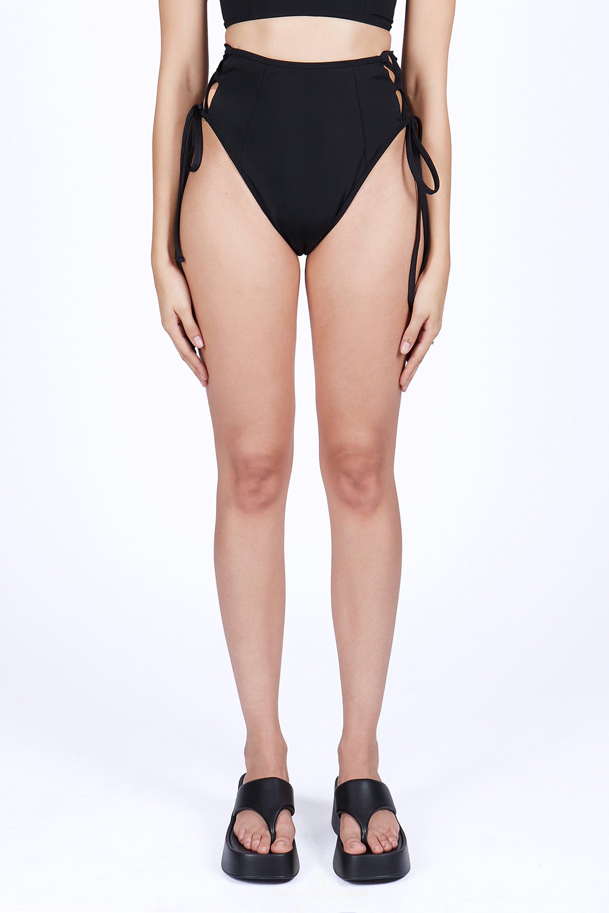 Viper Lace-Up Bikini Bottoms - Mary Wyatt London