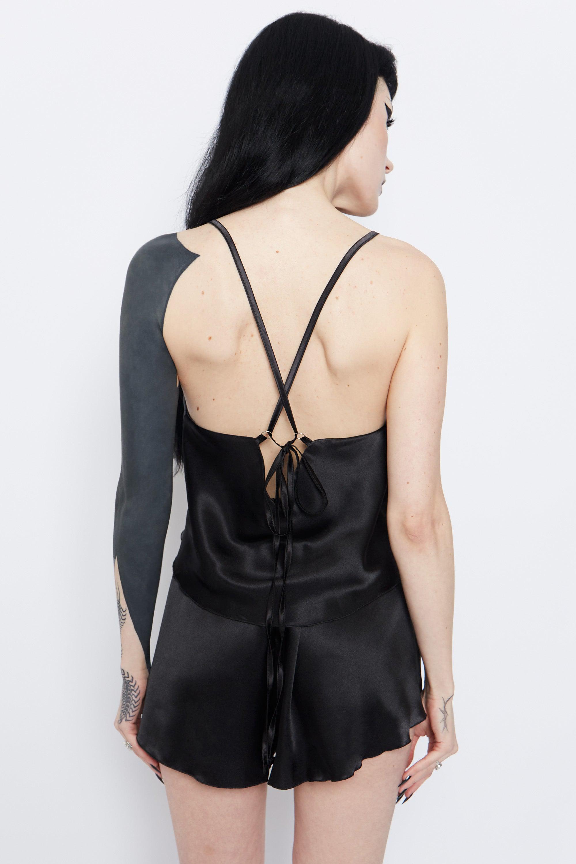 Widow Satin Cami Pyjama Top - Mary Wyatt London