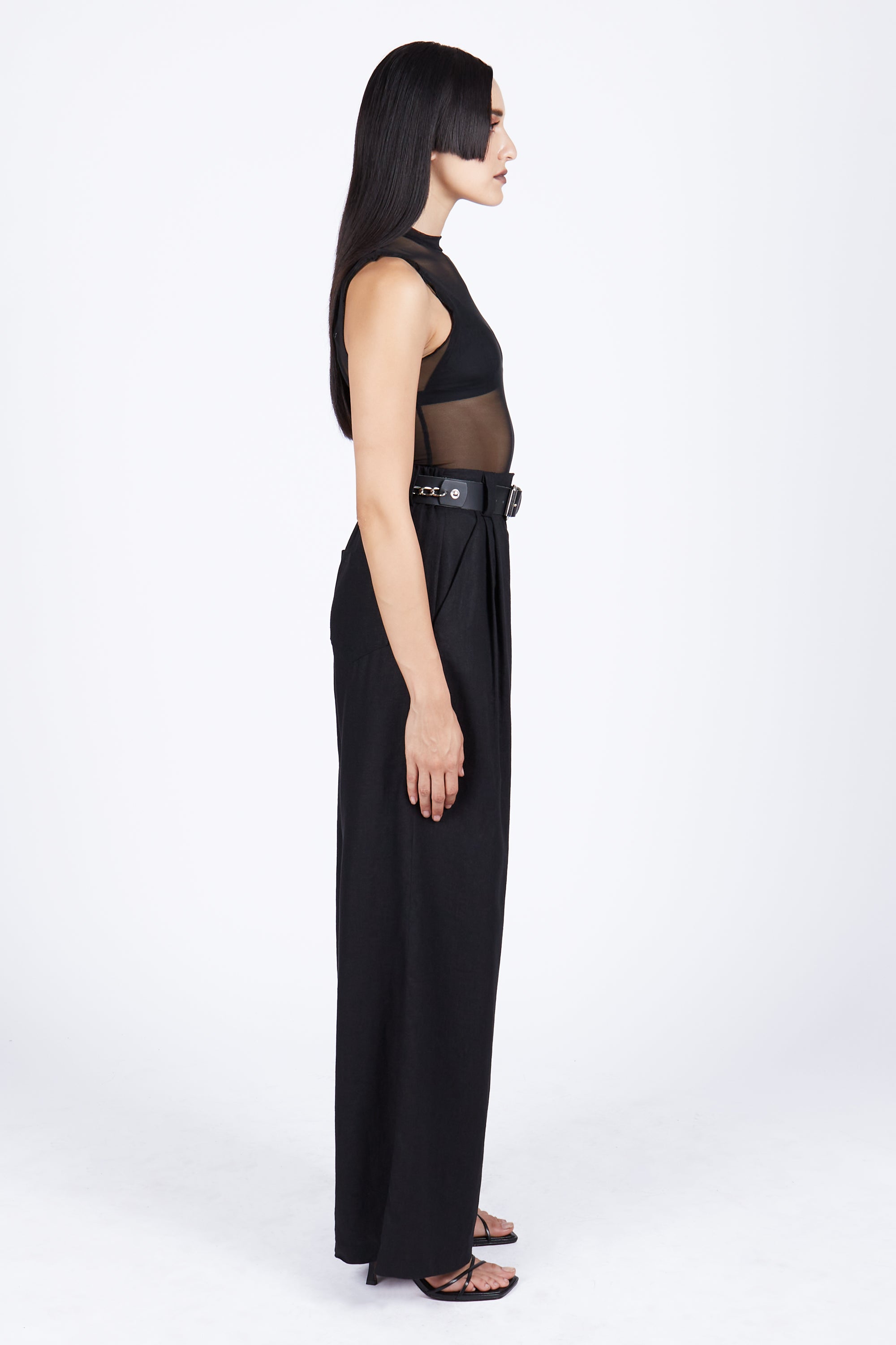 Wraith Linen Wide Leg Trousers - Mary Wyatt London