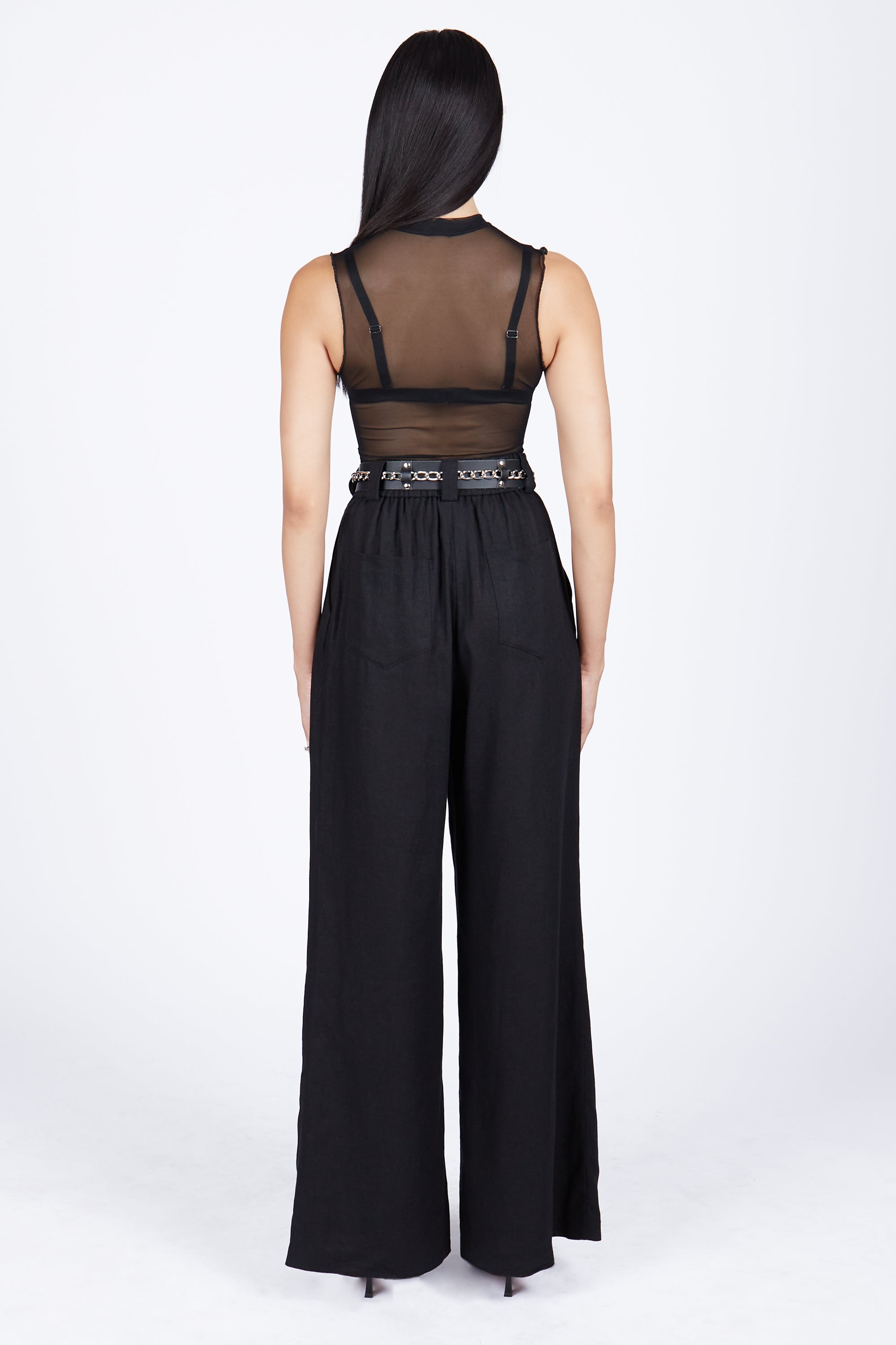 Wraith Linen Wide Leg Trousers - Mary Wyatt London