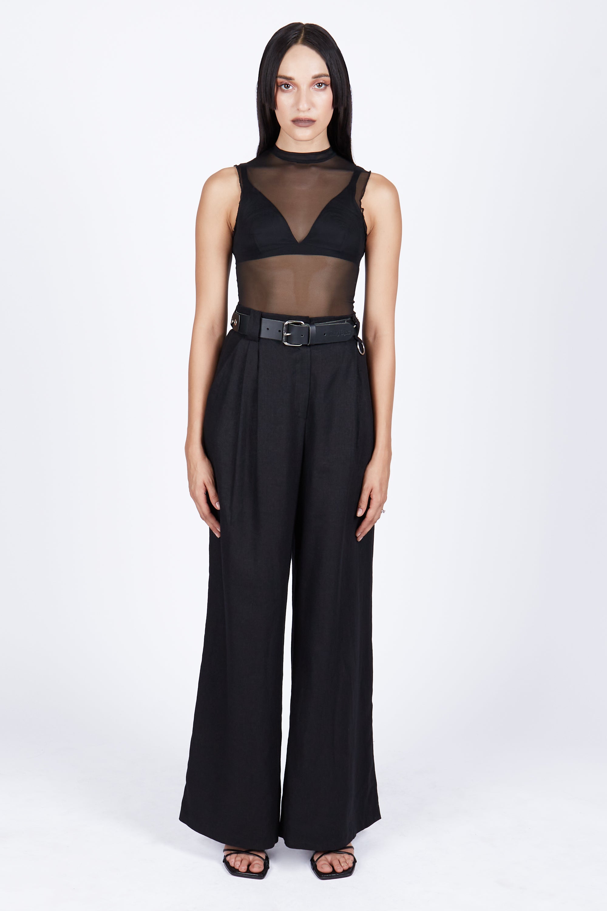 Wraith Linen Wide Leg Trousers - Mary Wyatt London