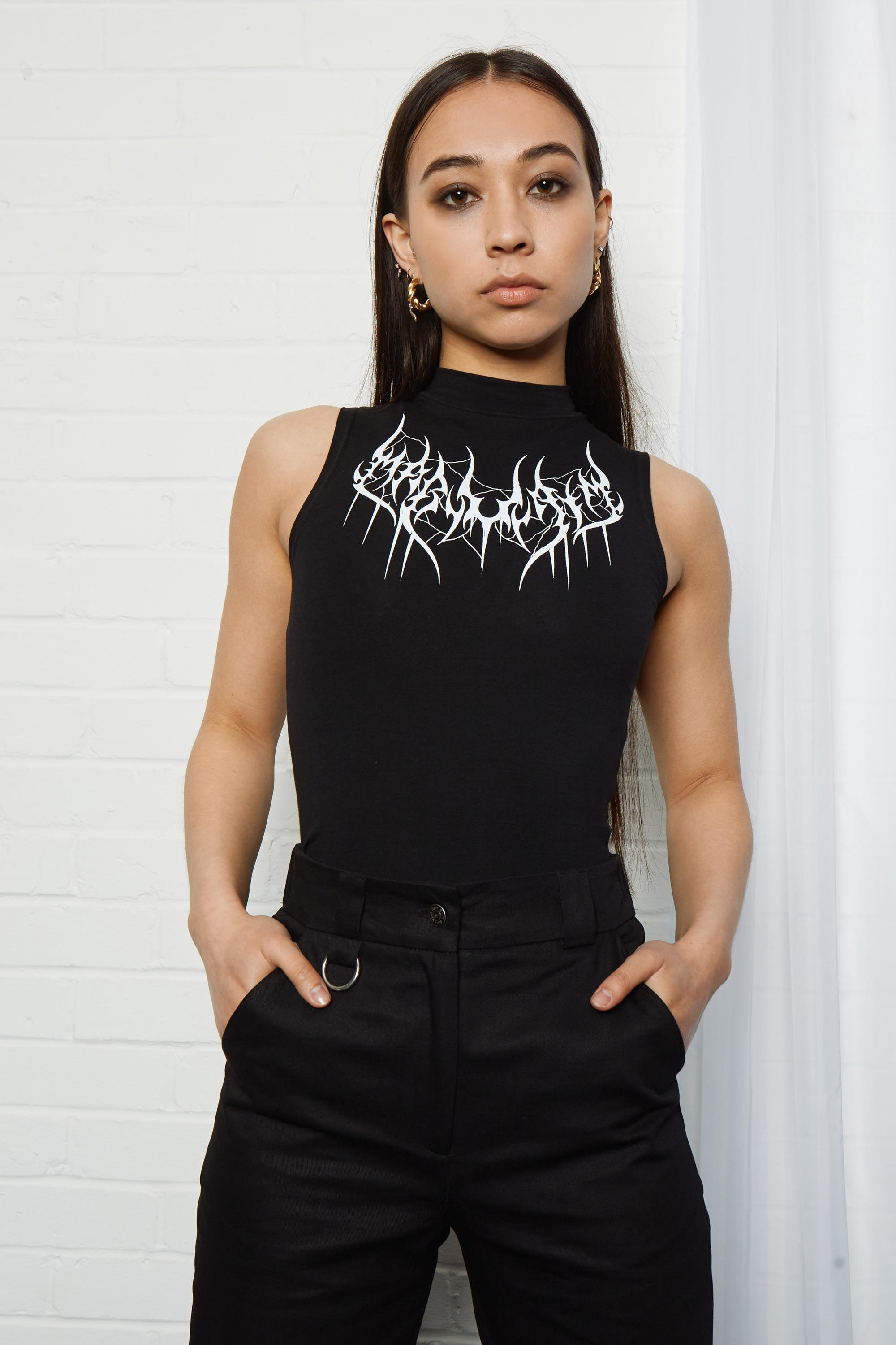 Kara High Neck Crop Top - Mary Wyatt London