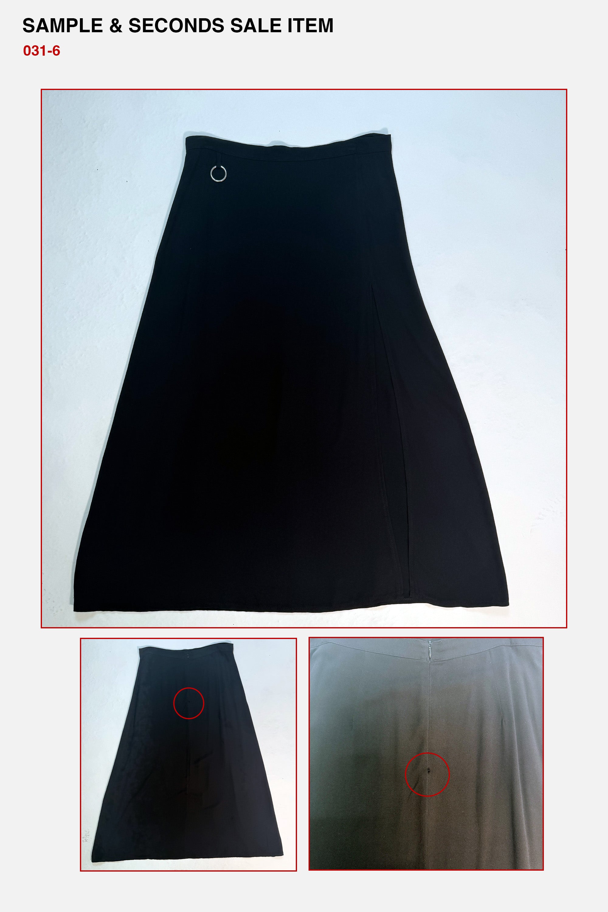 Sofia O-Ring Split Skirt - SAMPLE SALE