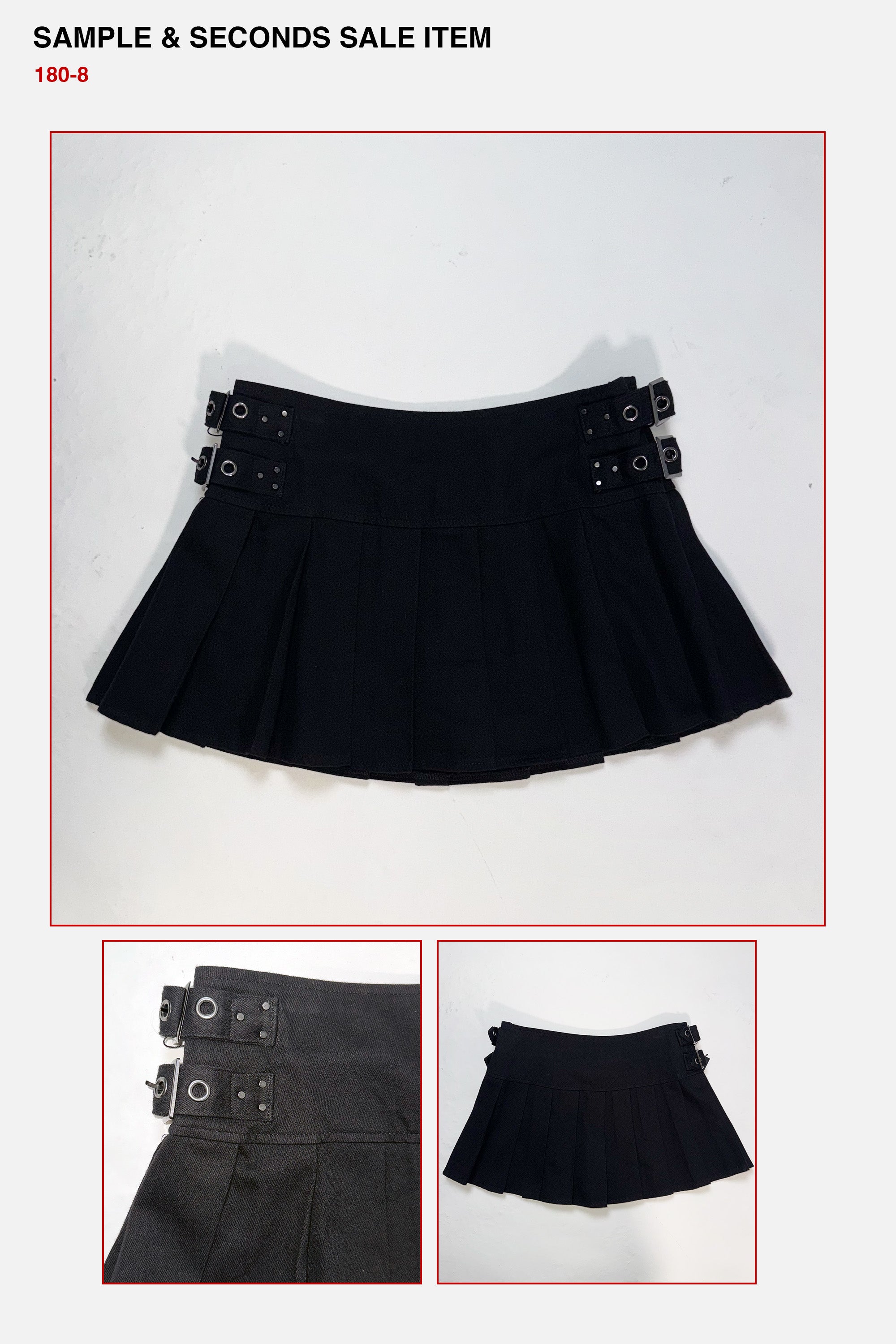 Daria Pleated Mini Skort - SAMPLE SALE
