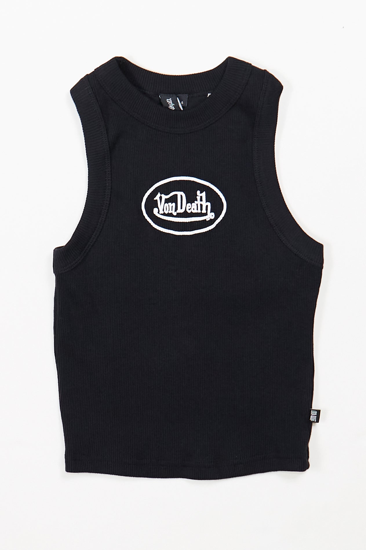 Von Death Ribbed Tank - SAMPLE
