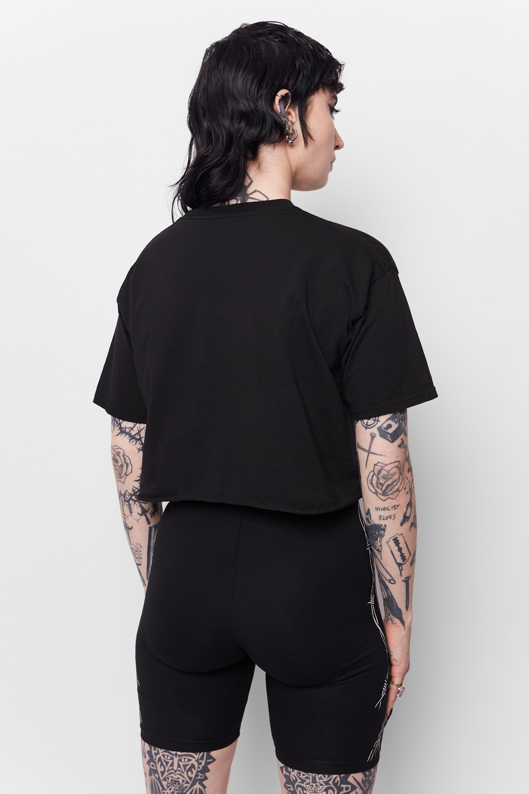 Oblivion Cropped Cut-Off Tee - Mary Wyatt London