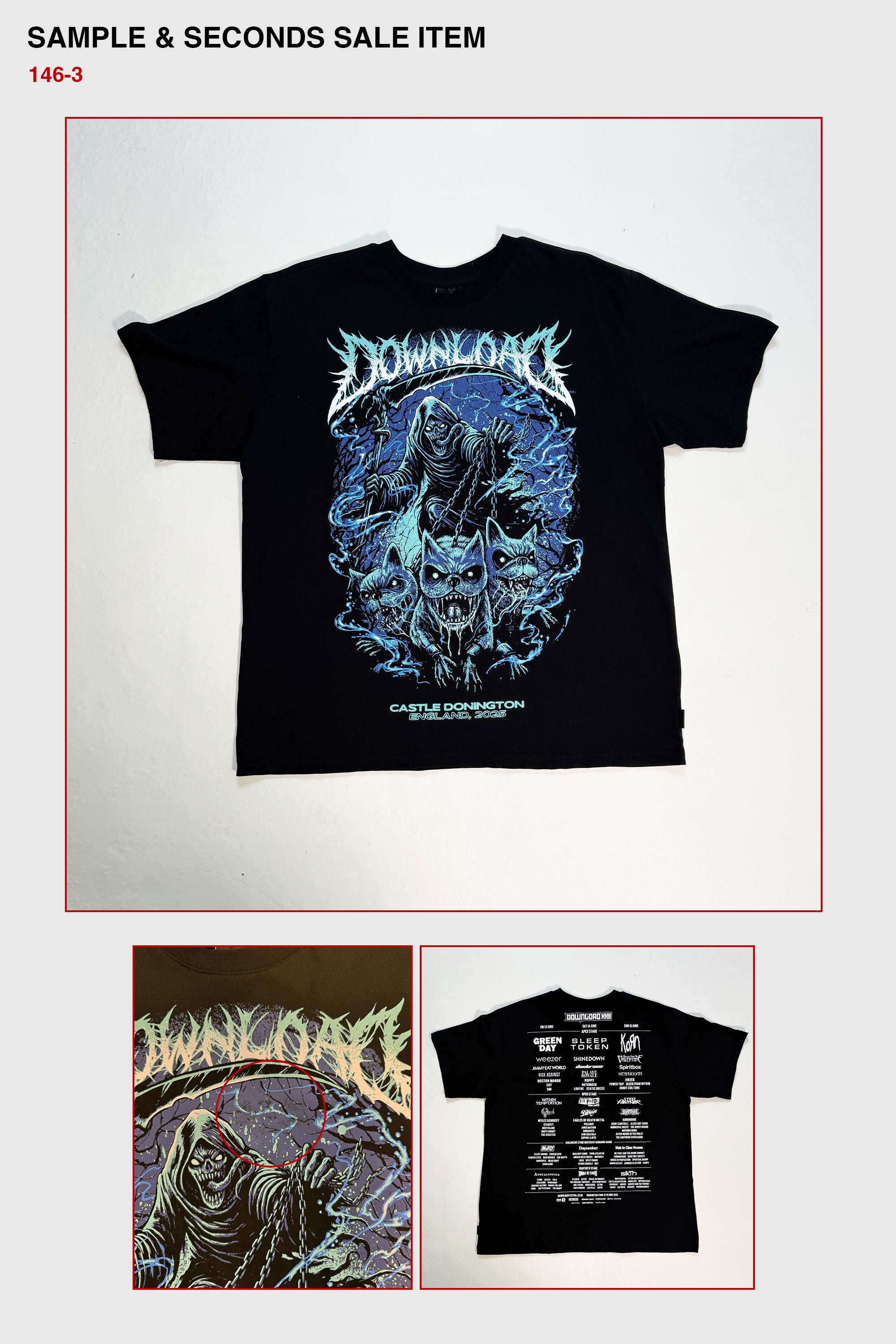MW DLXXII Hellhound Line-Up Tee - SAMPLE SALE