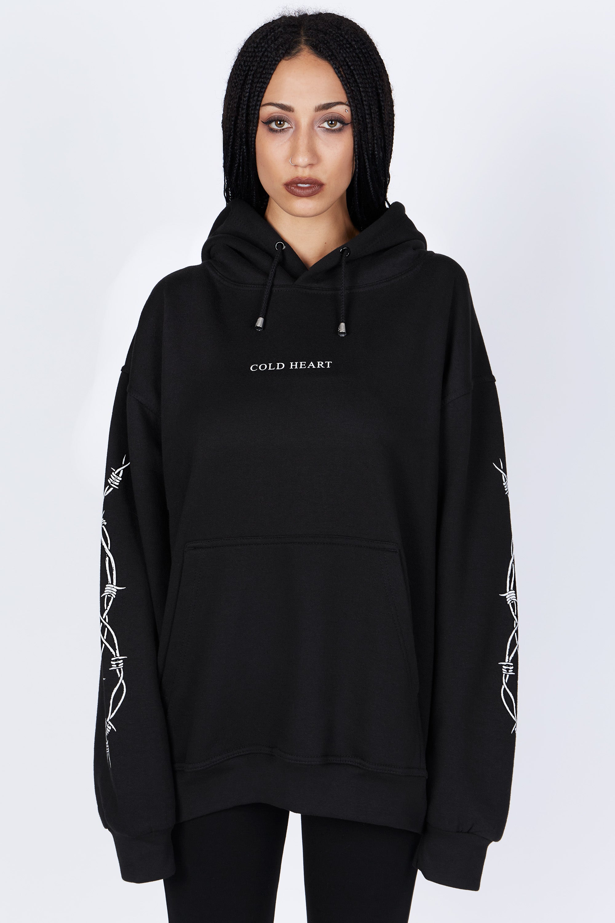 Cold Heart Oversized Pullover Hoodie - Mary Wyatt London