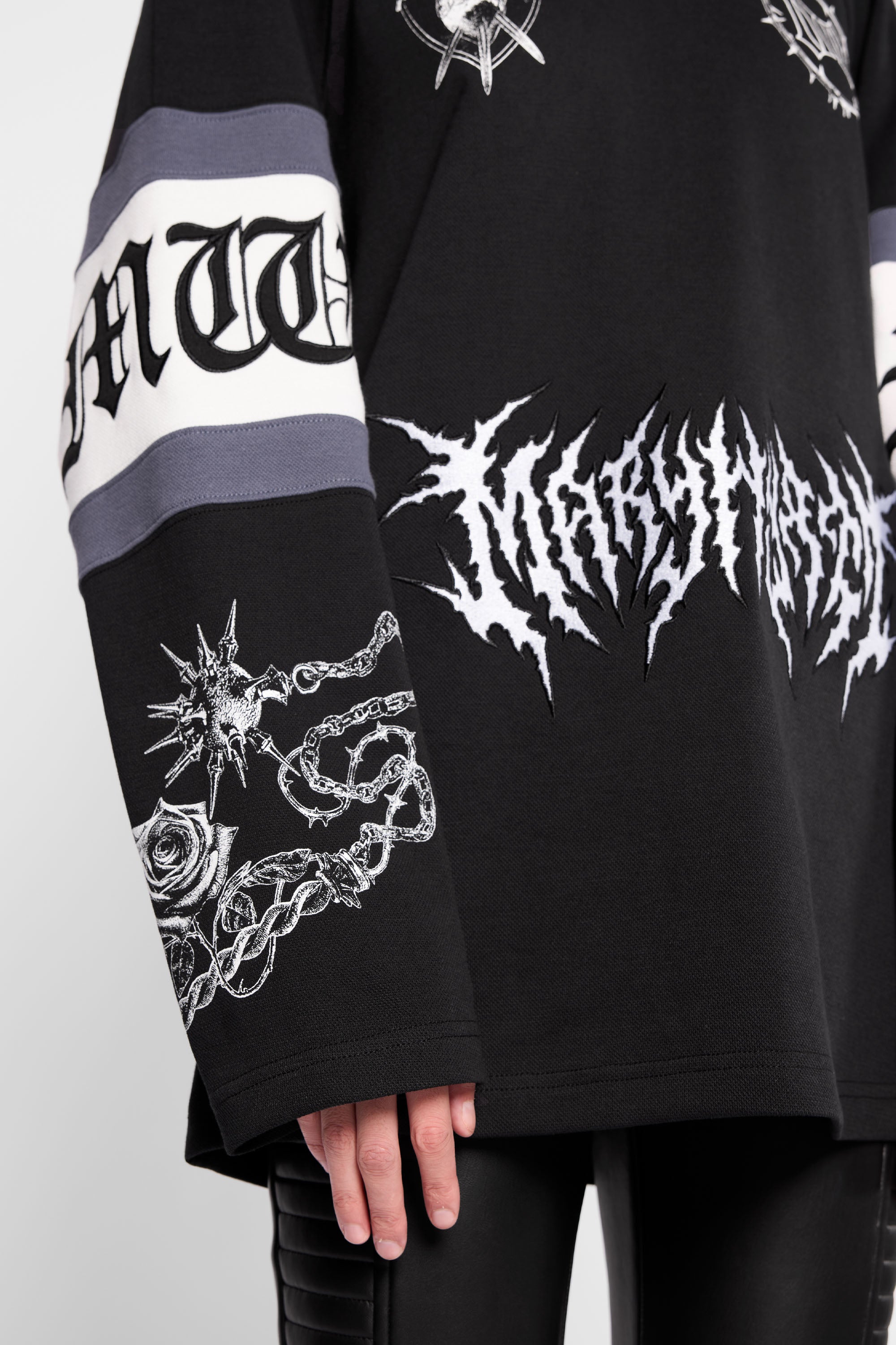 Destroy Oversized Hockey Jersey-Mary Wyatt London