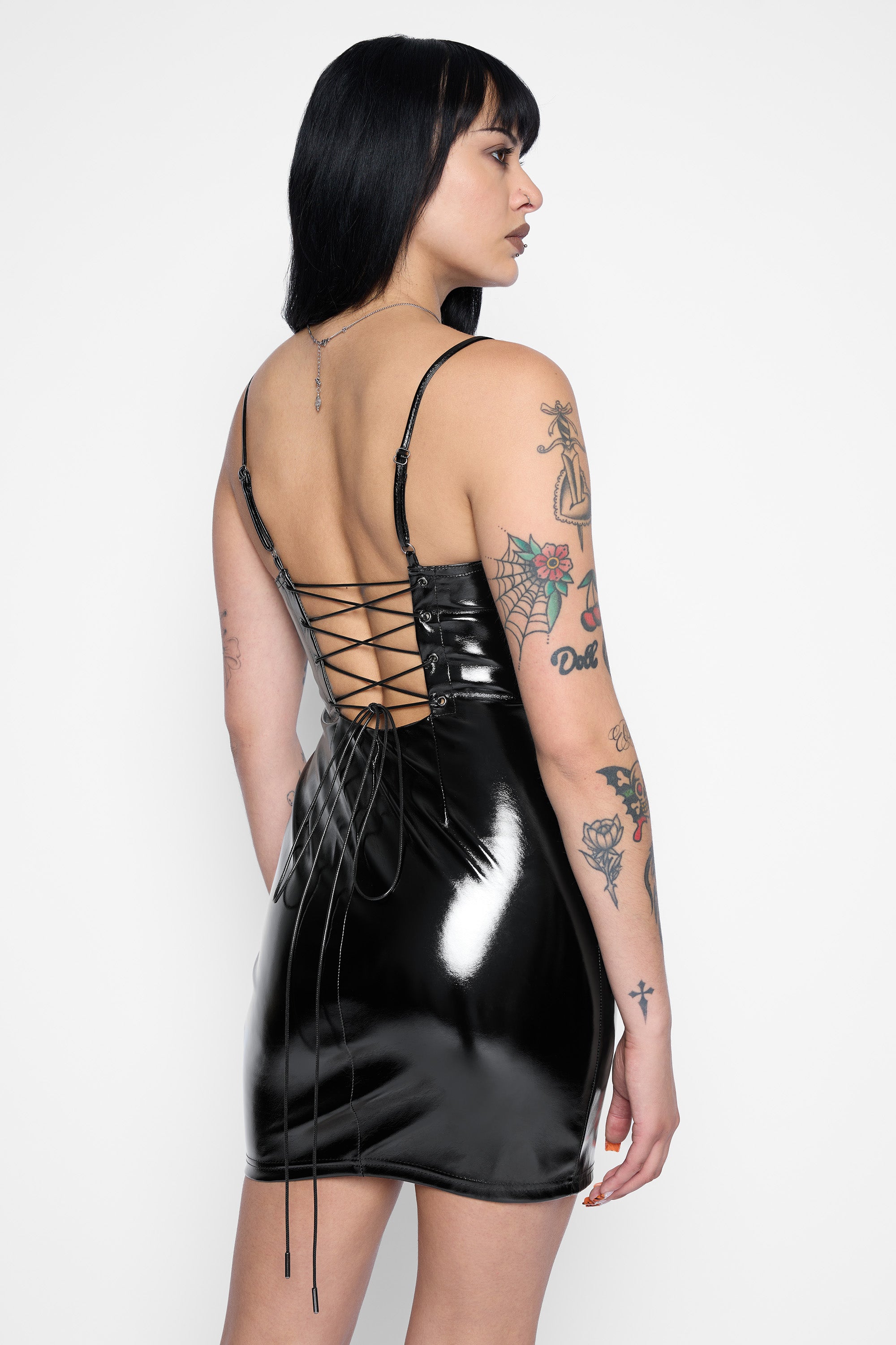 Divinity Lace-Up Dress