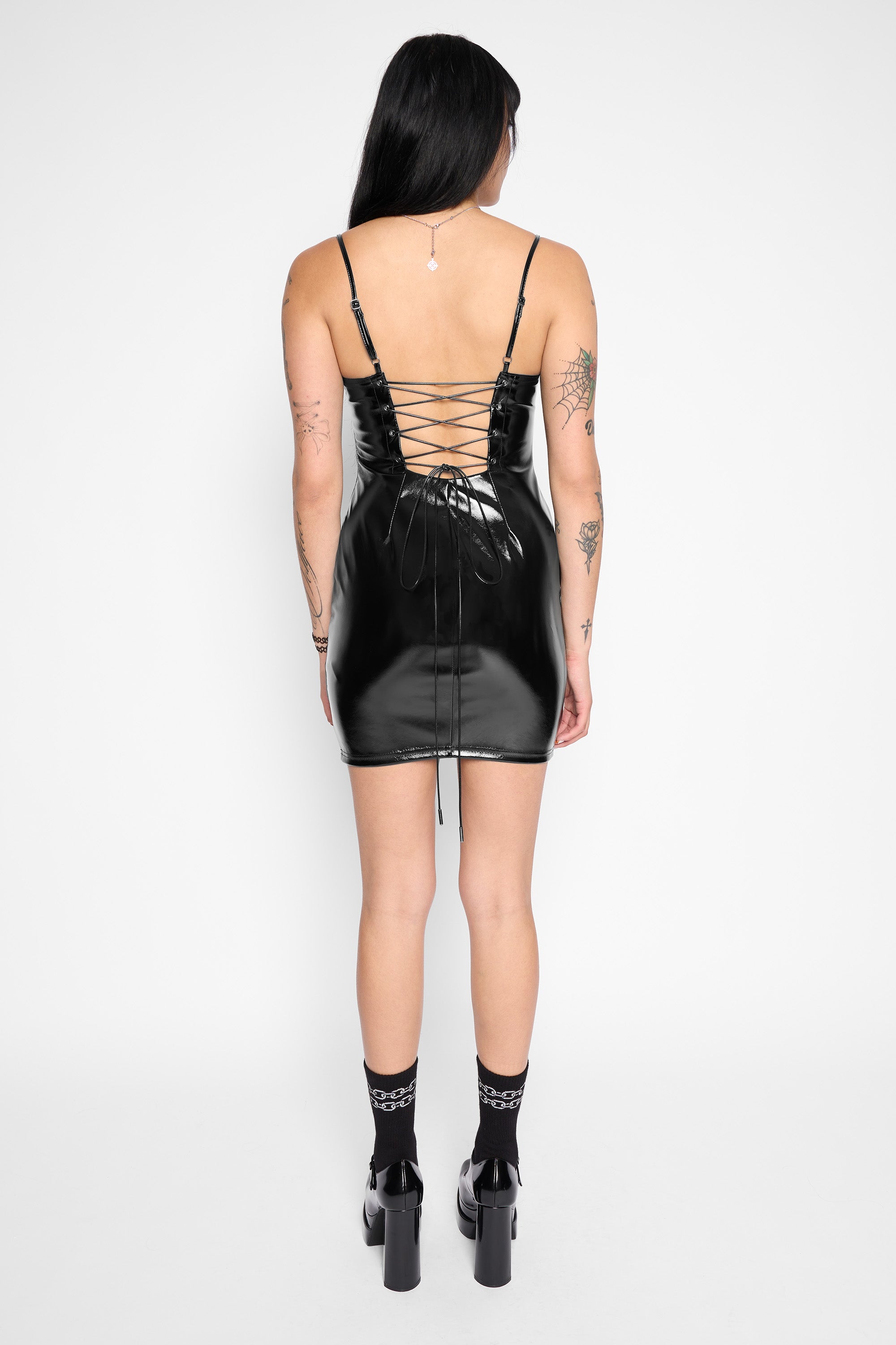 Divinity Lace-Up Dress