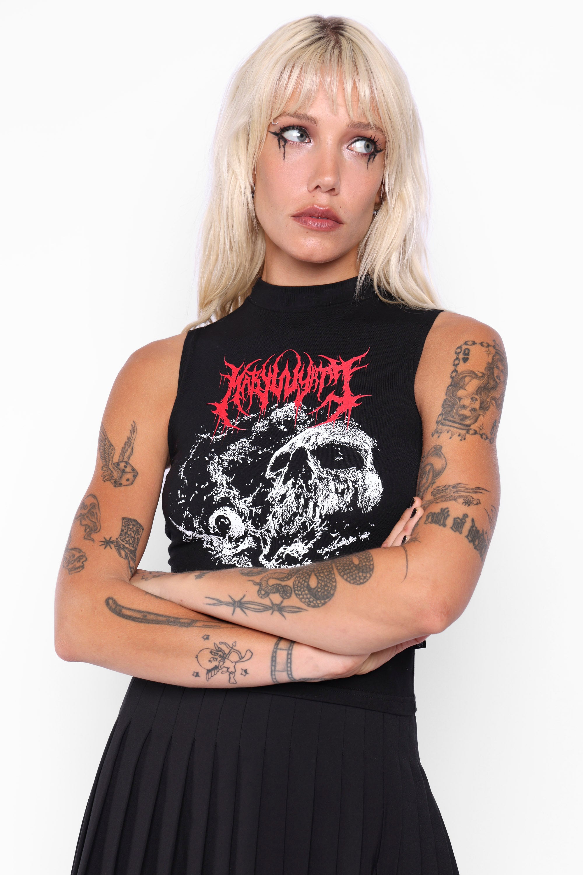 Hallow High Neck Top-Mary Wyatt London