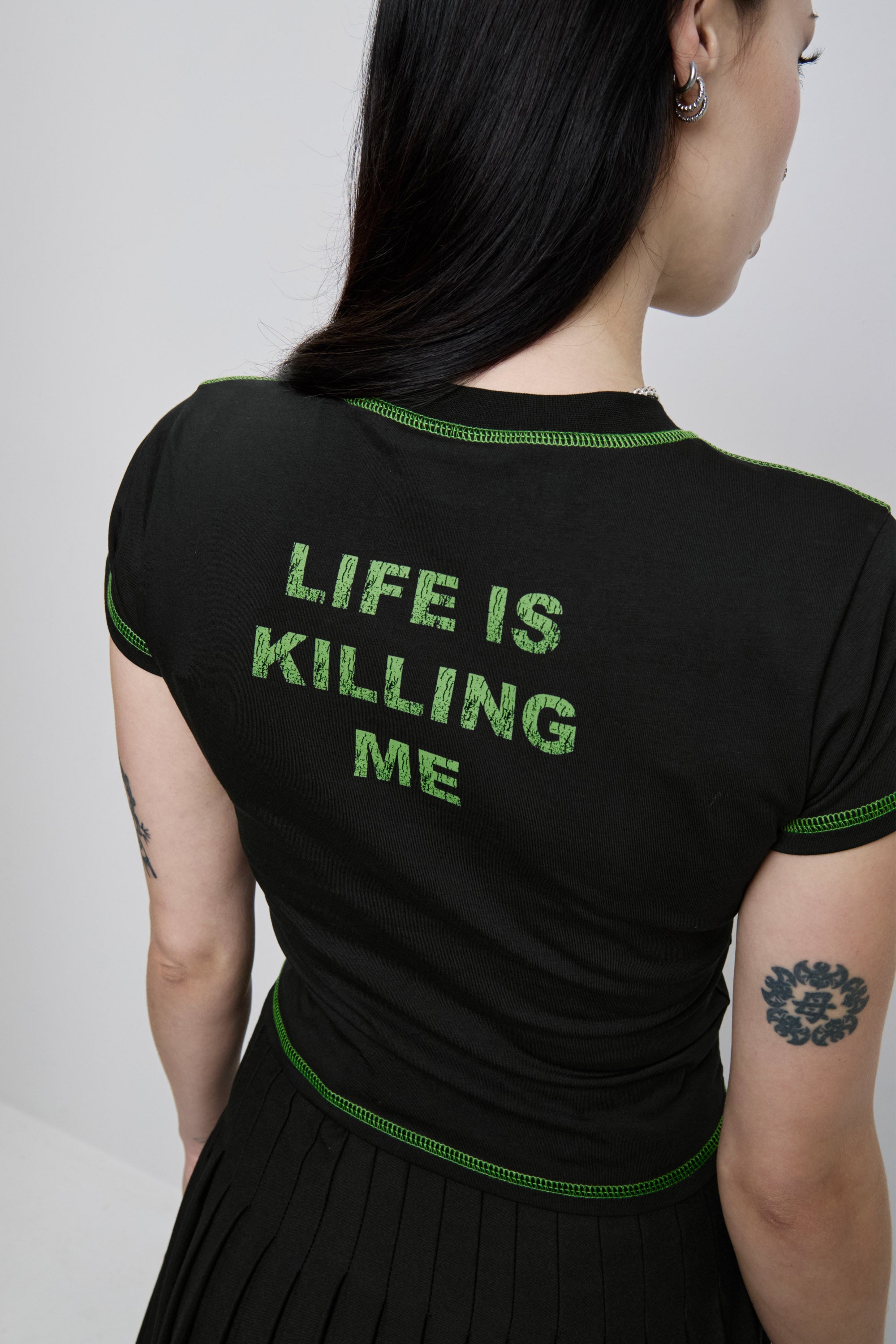 Haunted Cropped Baby Tee