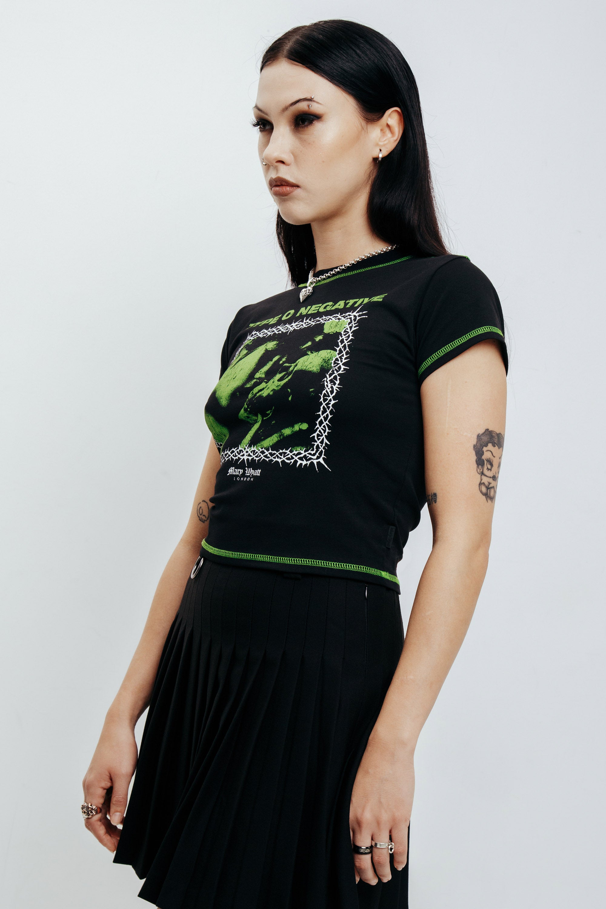 Haunted Cropped Baby Tee