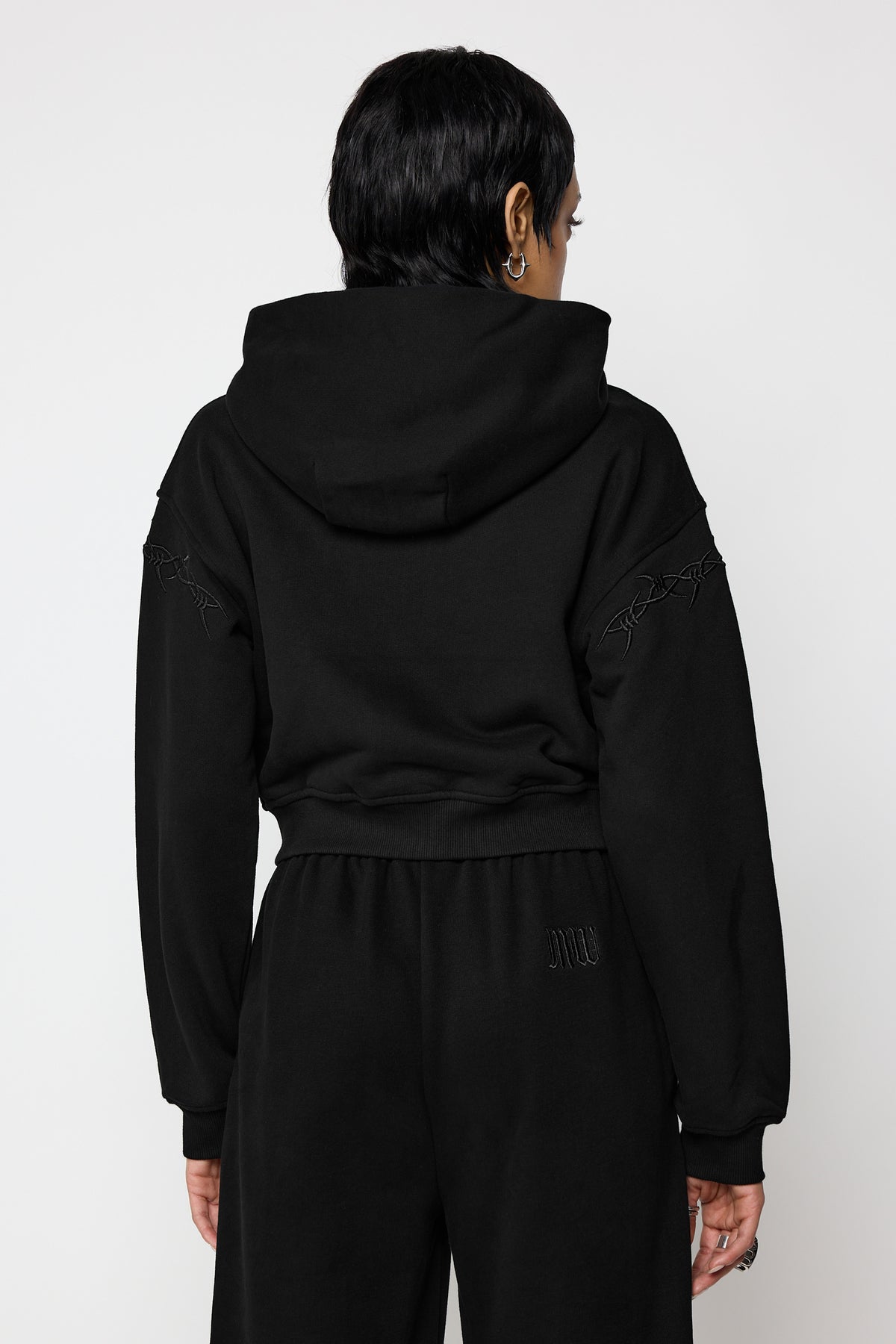 Immure Cropped Zip Hoodie