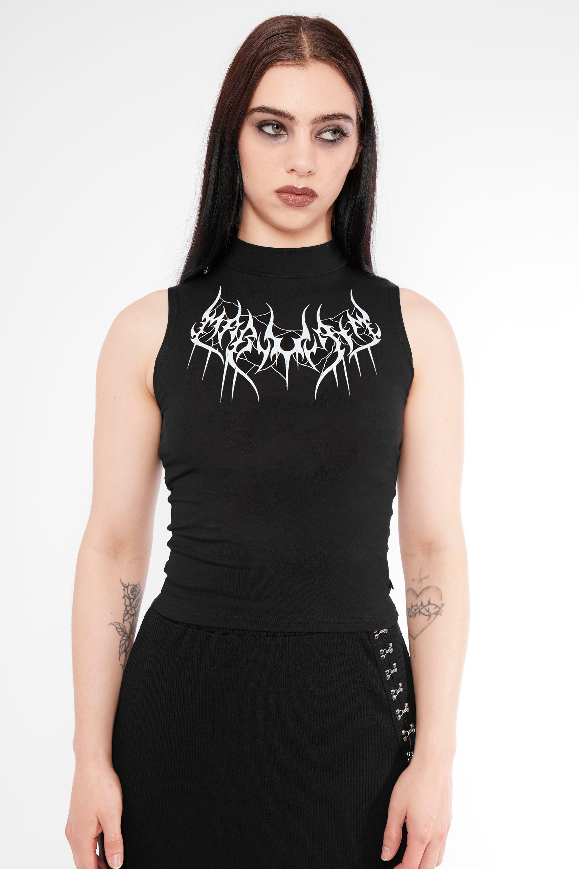 Kara High Neck Crop Top