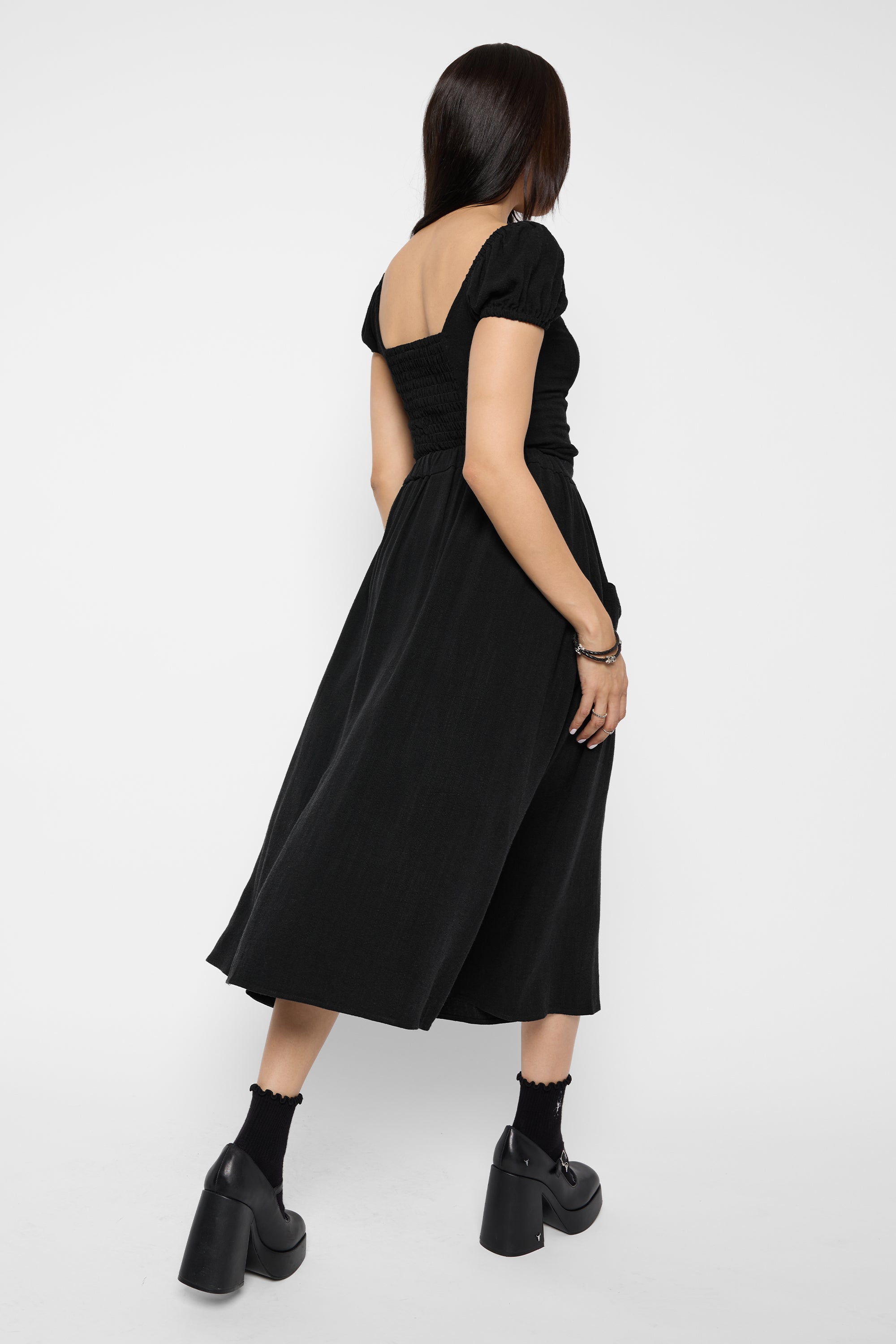 Kassandra Linen Button-Up Midi Skirt