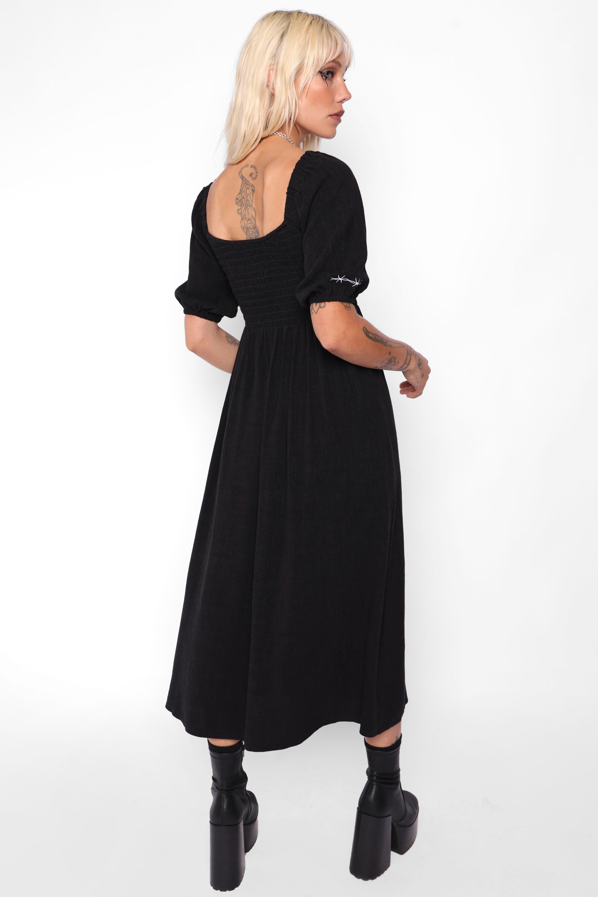 Mary Wyatt London - Maiden Linen Midi Dress