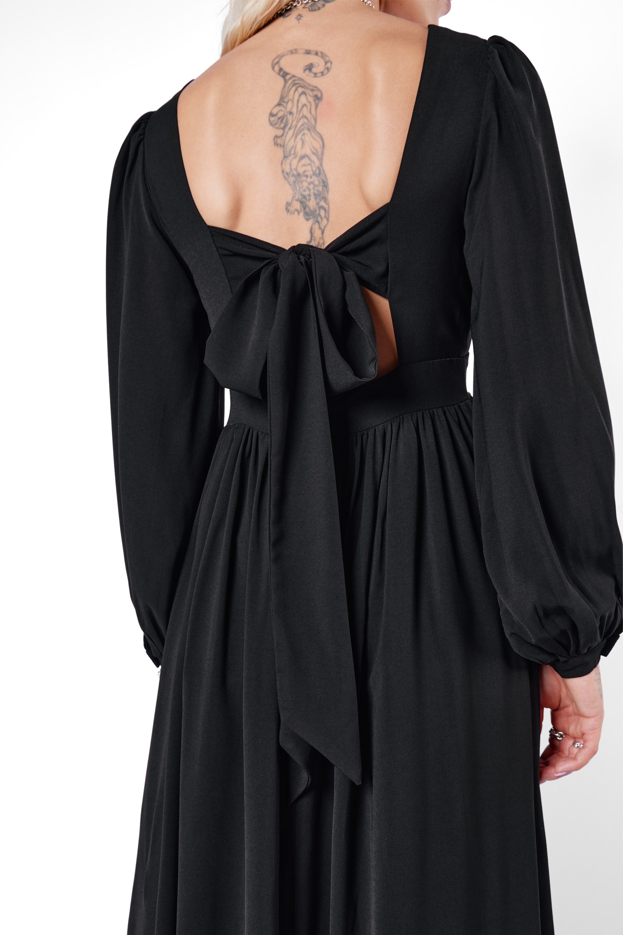 Morgana Tie Back Maxi Dress - Mary Wyatt London