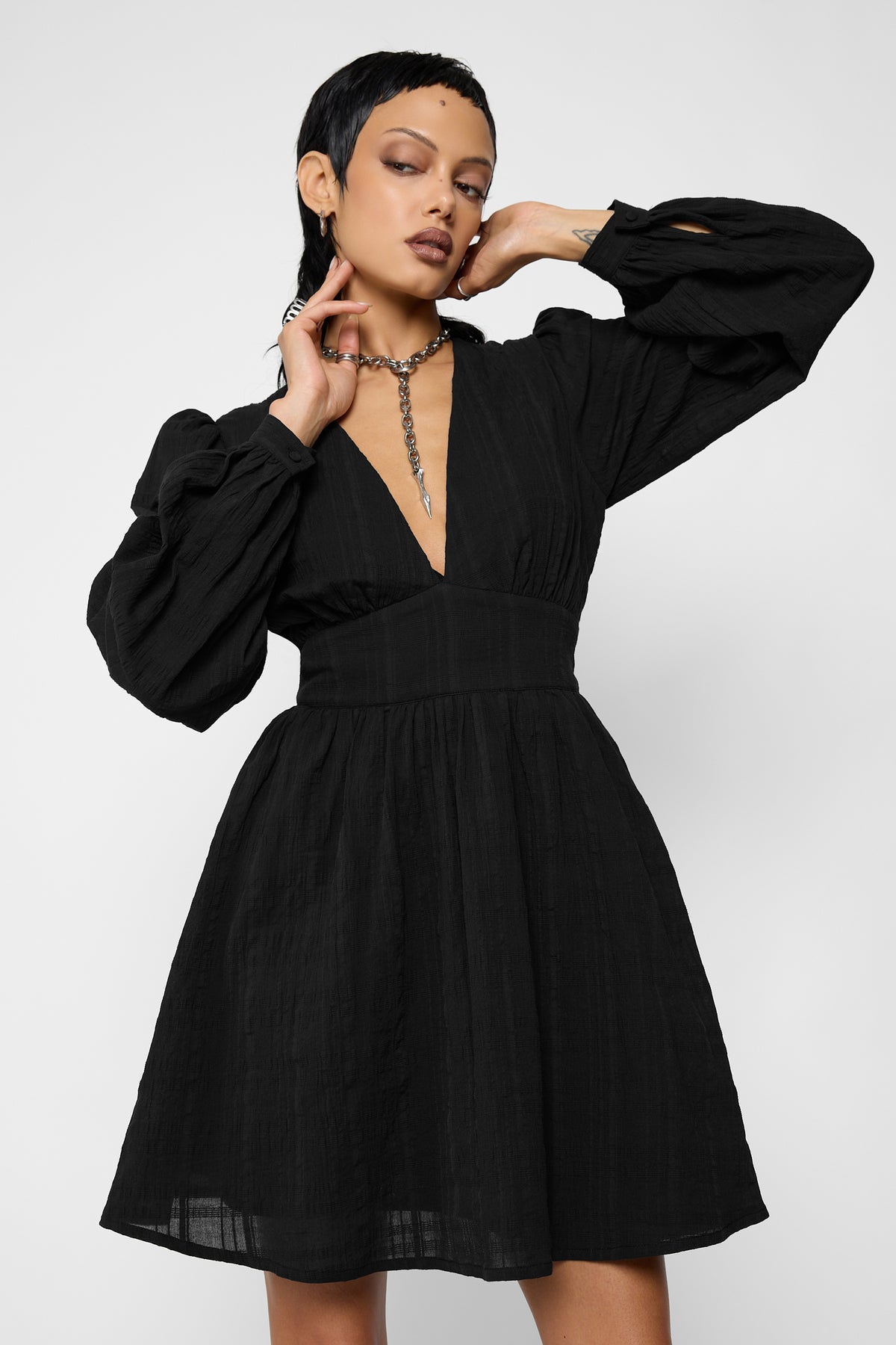 Odette Long Sleeve Mini Dress