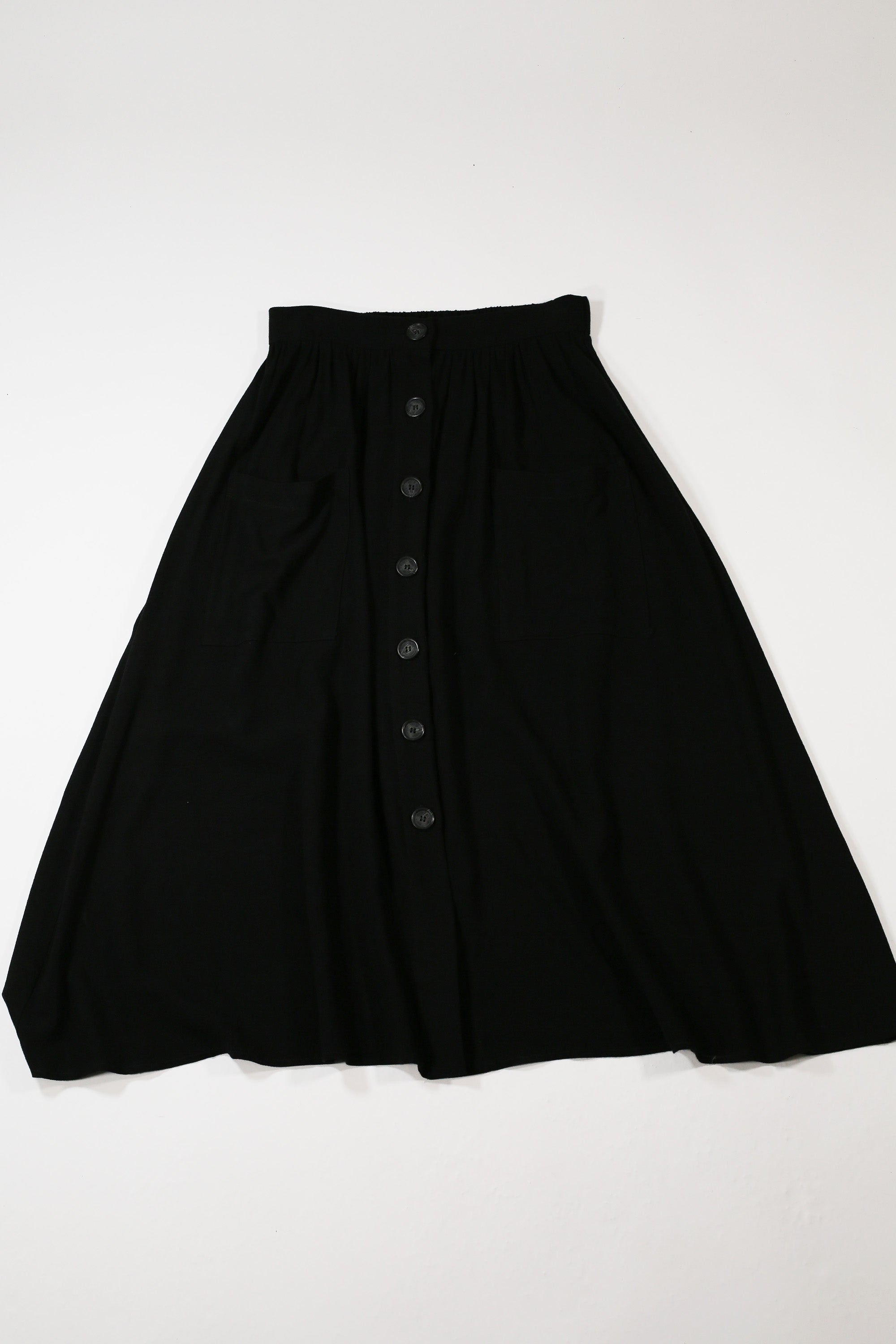 Kassandra Linen Button-Up Midi Skirt - SAMPLE