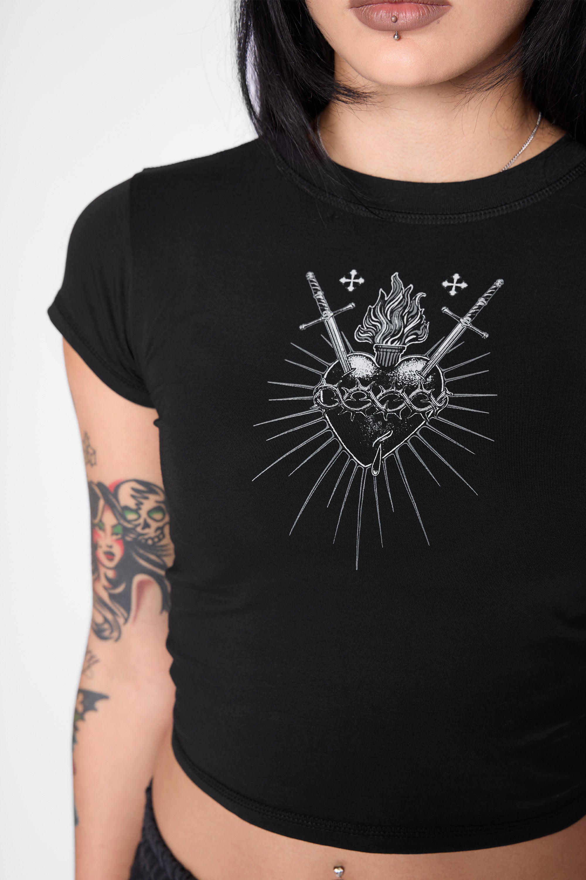 Sanctify Cropped Baby Tee