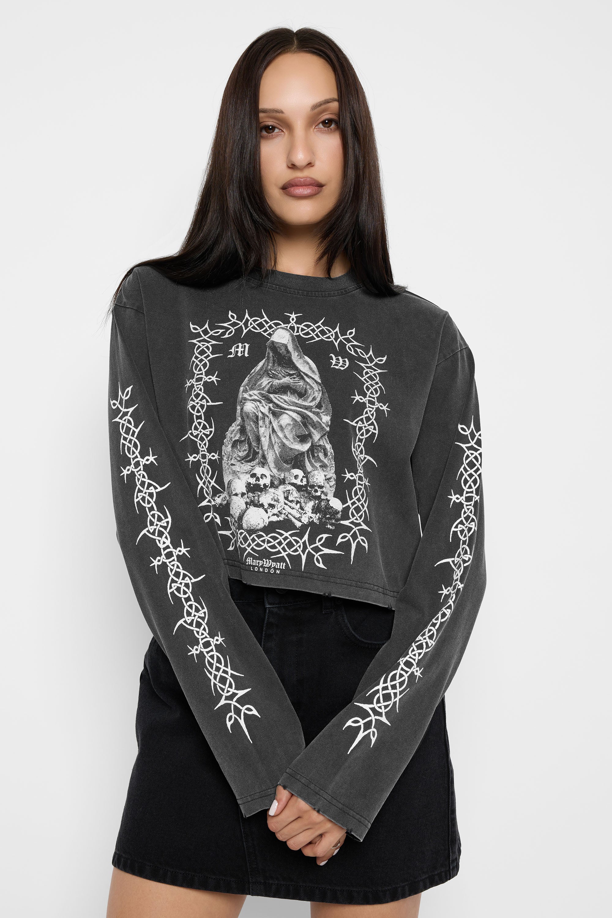 Sanctum Cropped Long Sleeve Tee