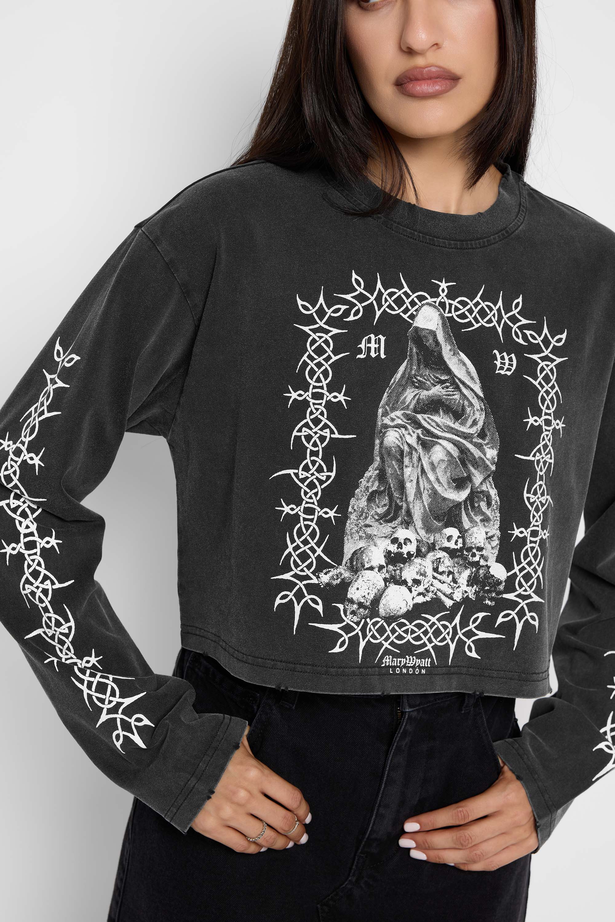 Sanctum Cropped Long Sleeve Tee