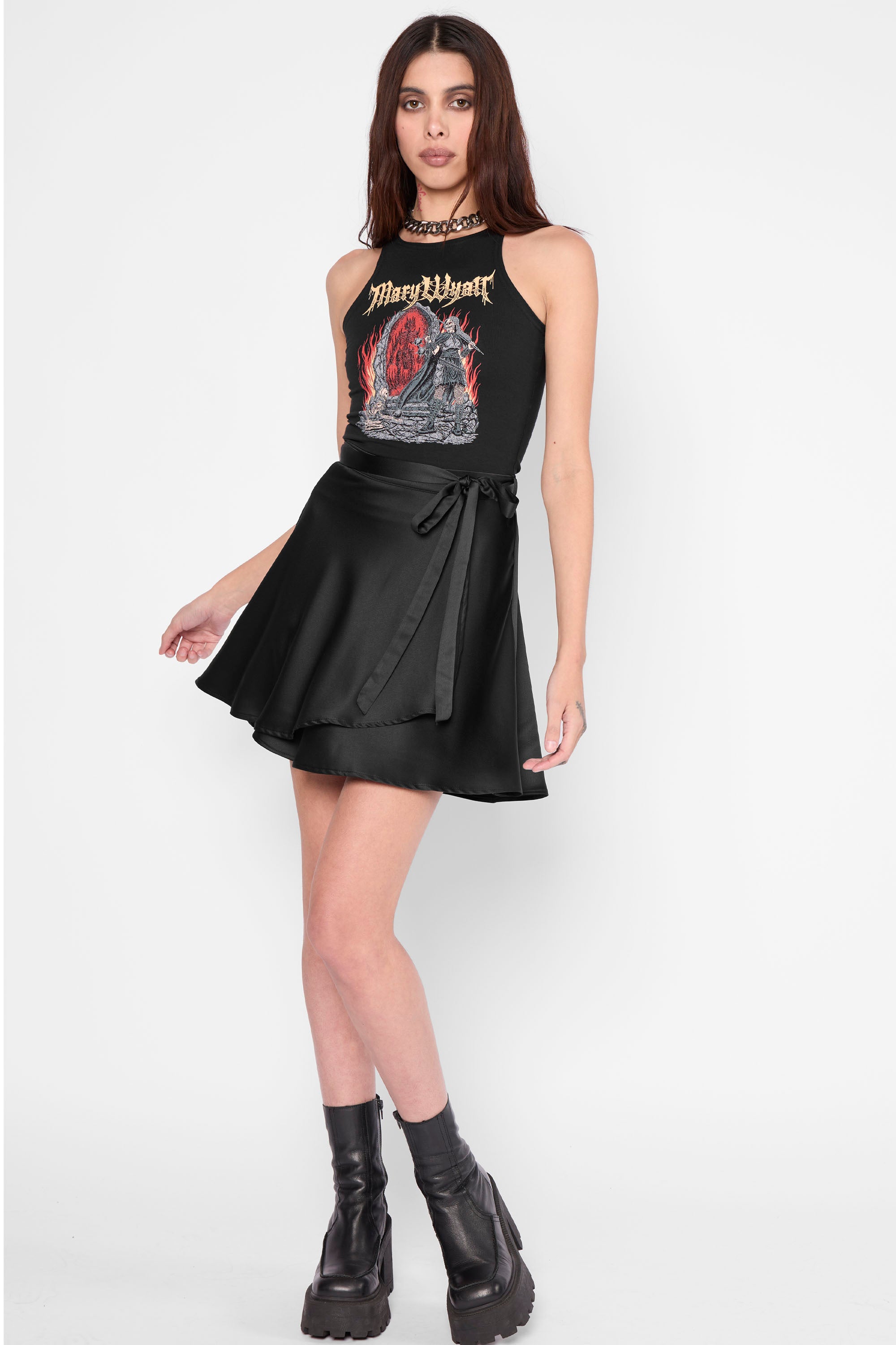Siren Wrap Mini Skirt-Mary Wyatt London