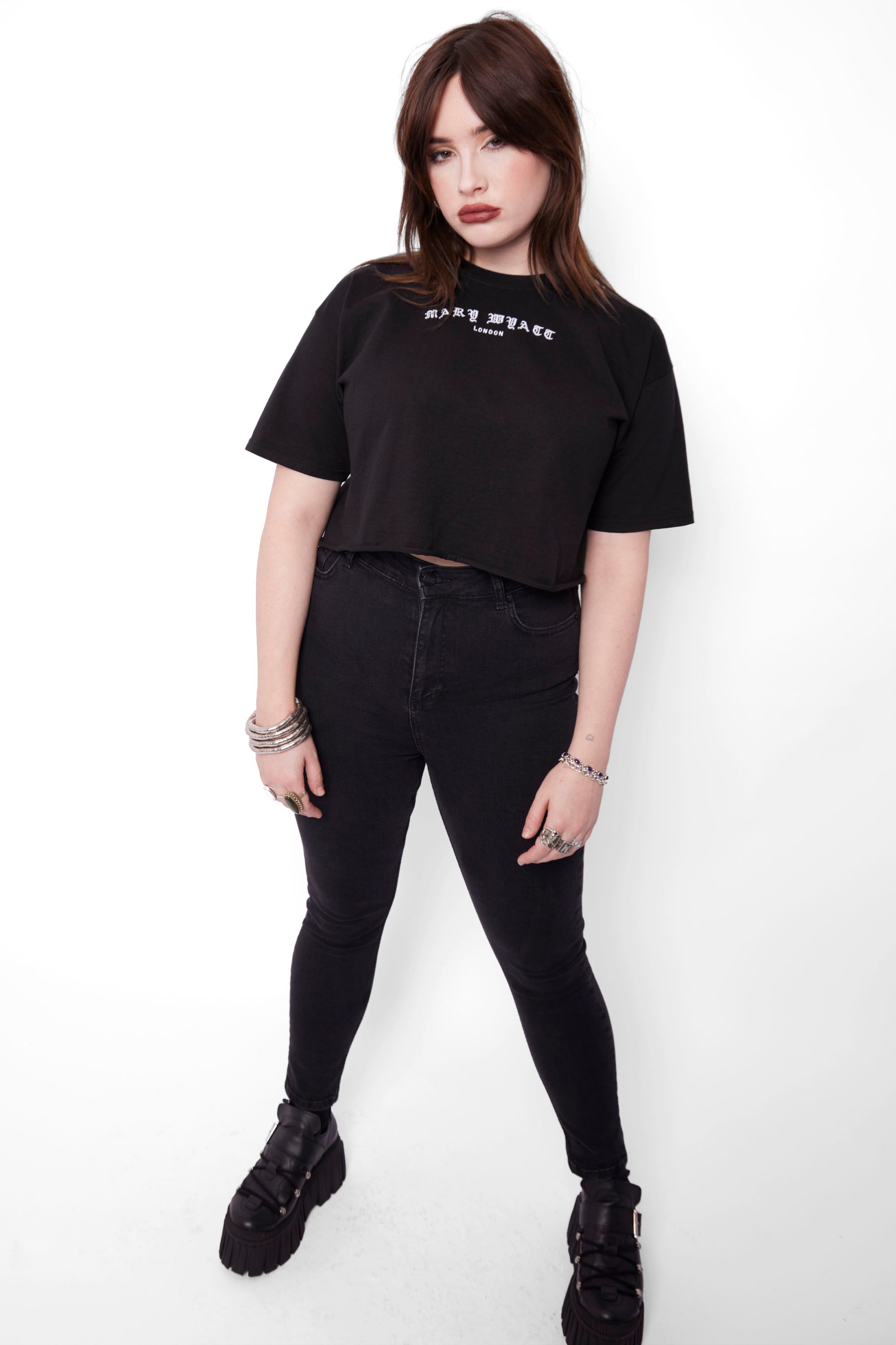 Torment Cropped Cut-Off Tee