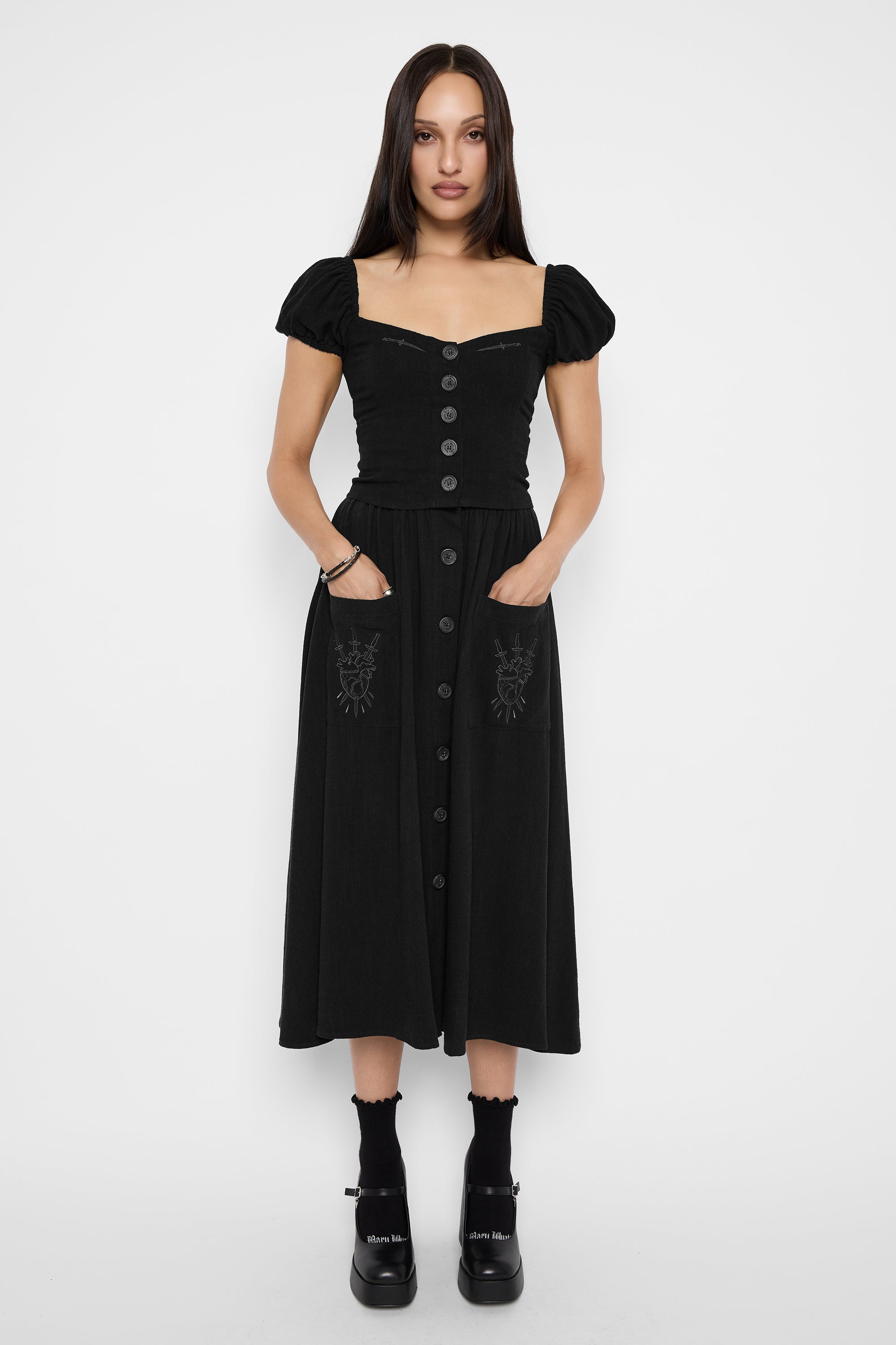 Viviana Linen Button-Up Top