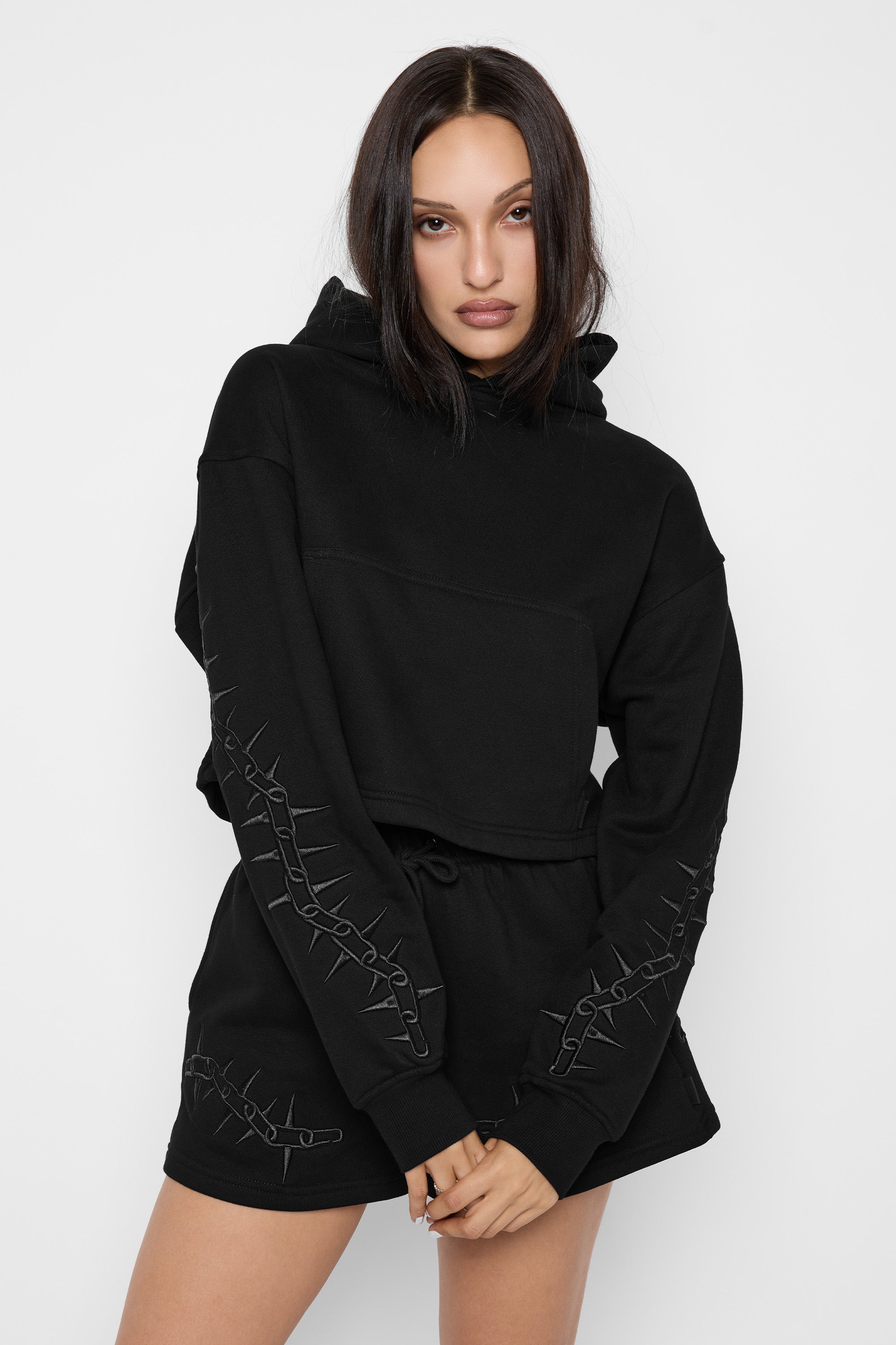Xenon Cropped Hoodie