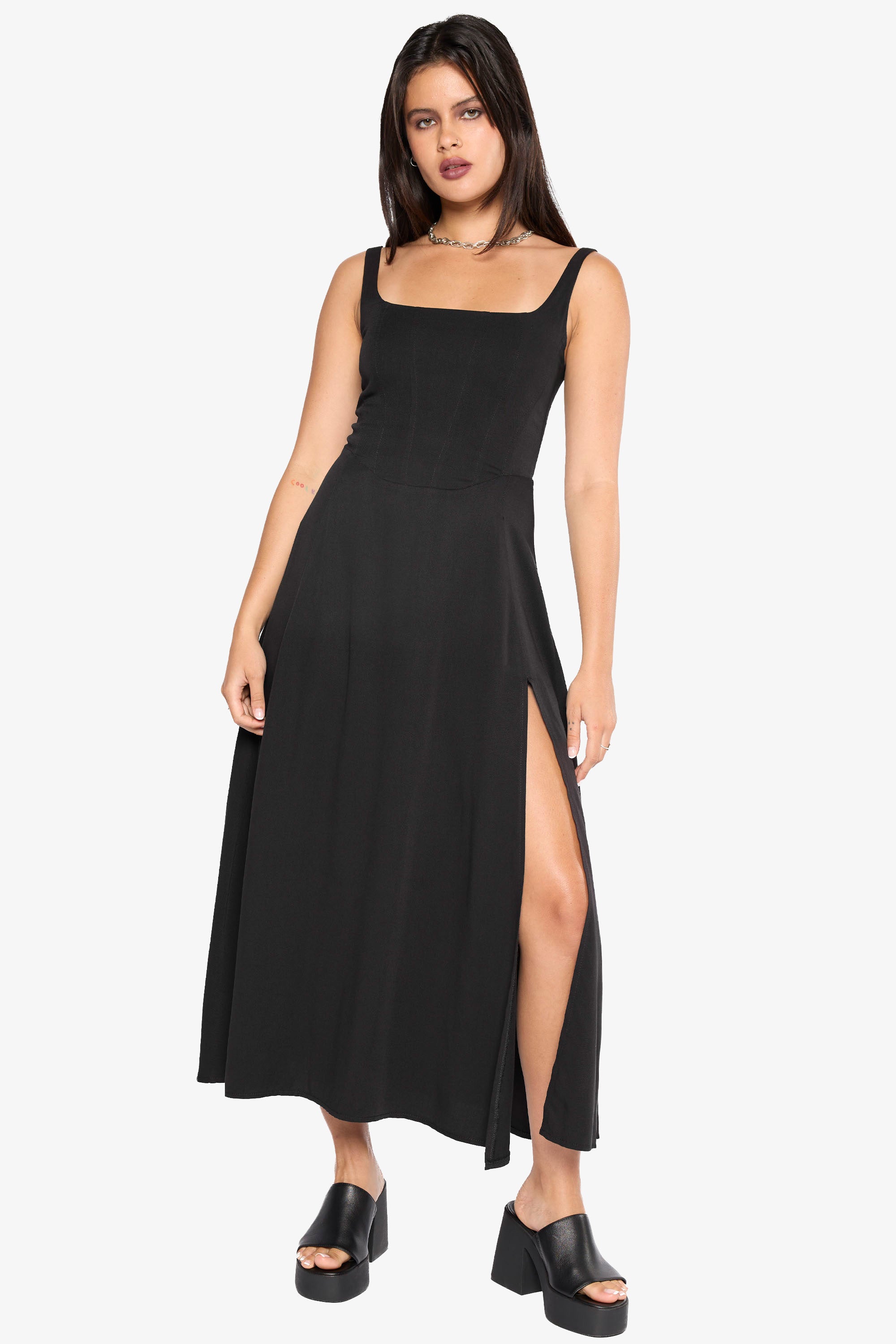 Alyx Corset Midi Dress-Mary Wyatt London