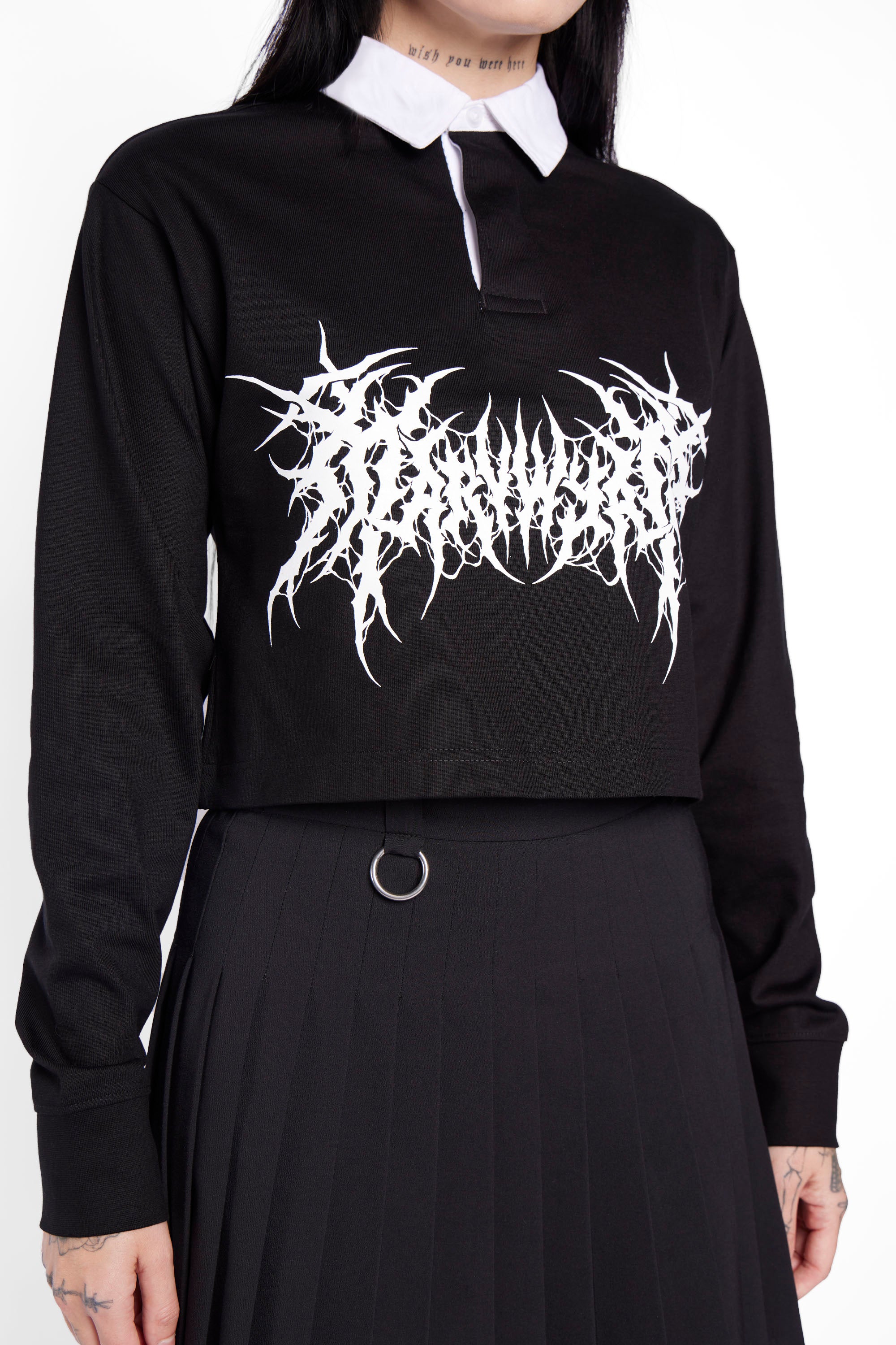 Away Team Cropped Rugby Shirt