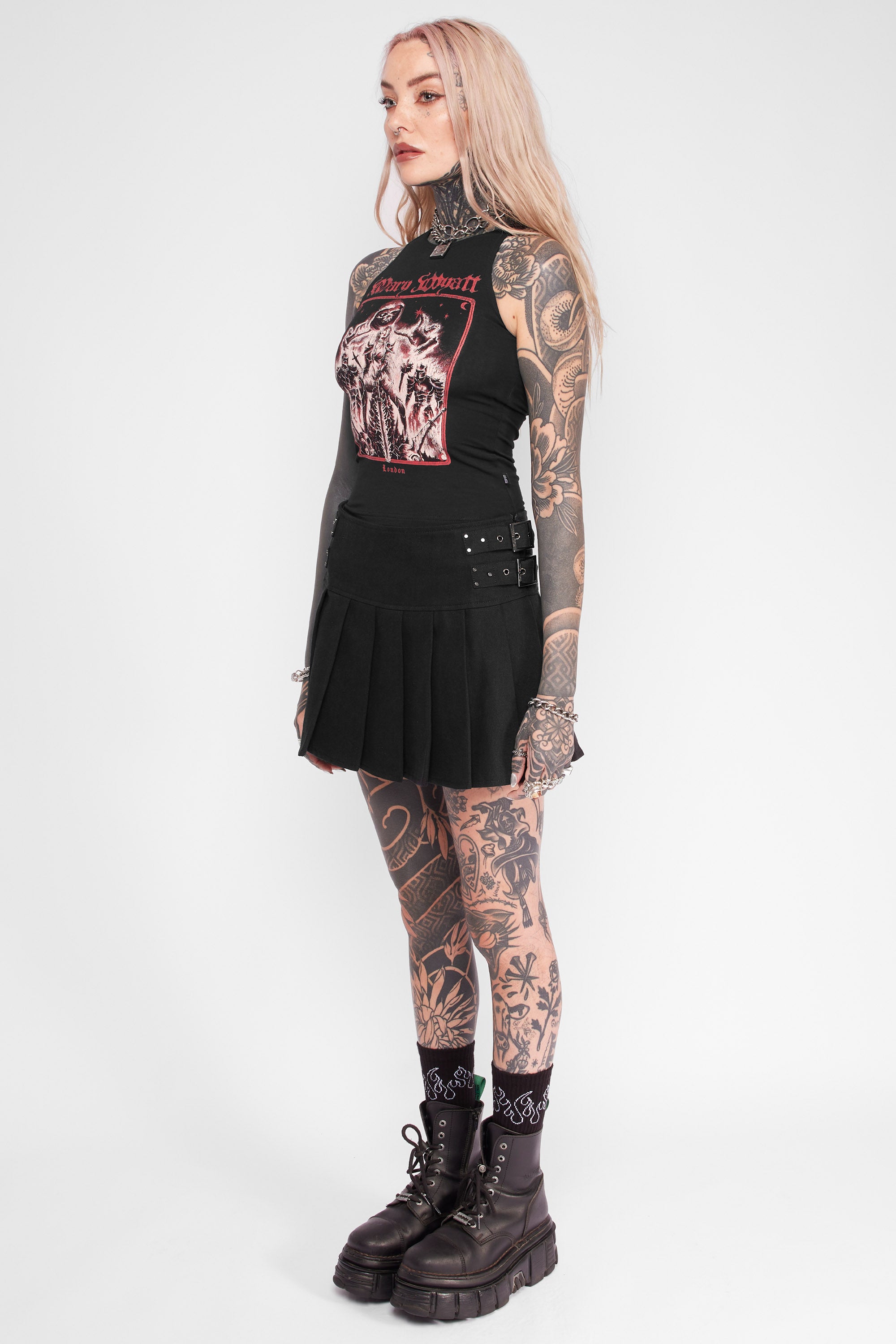 Daria Pleated Mini Skort