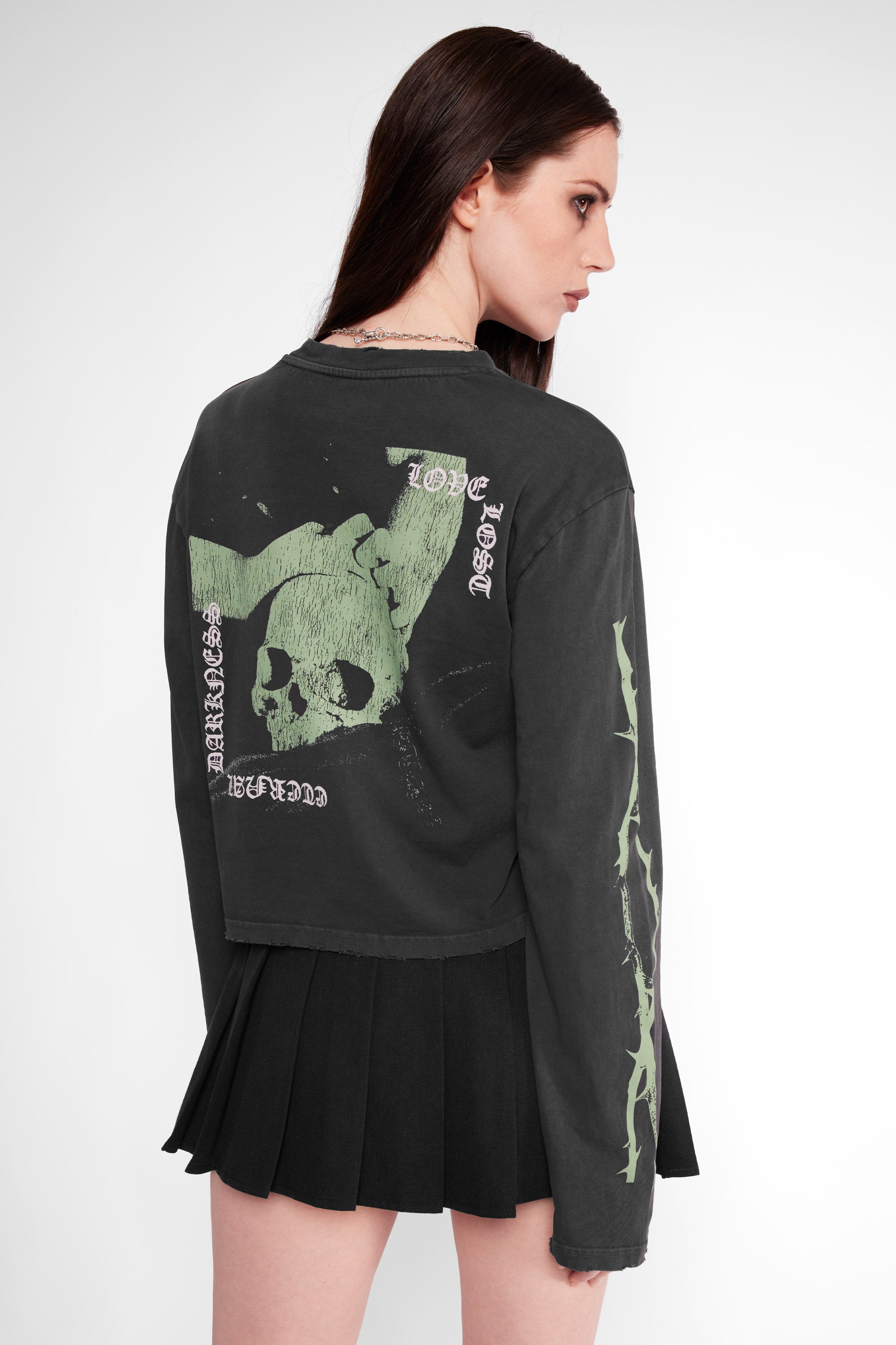 Druidess Cropped Long Sleeve Tee
