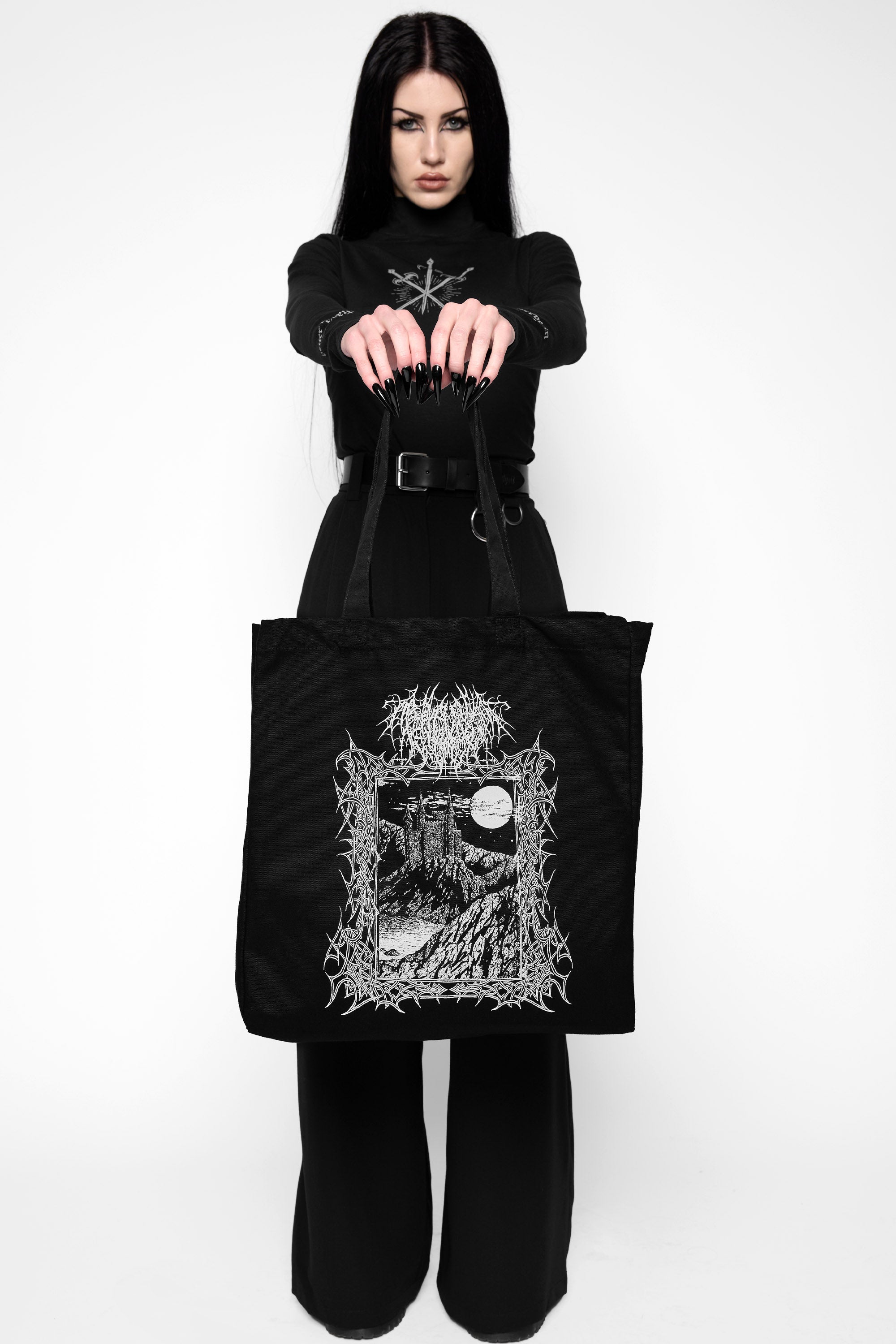 Midnight Canvas Tote Bag