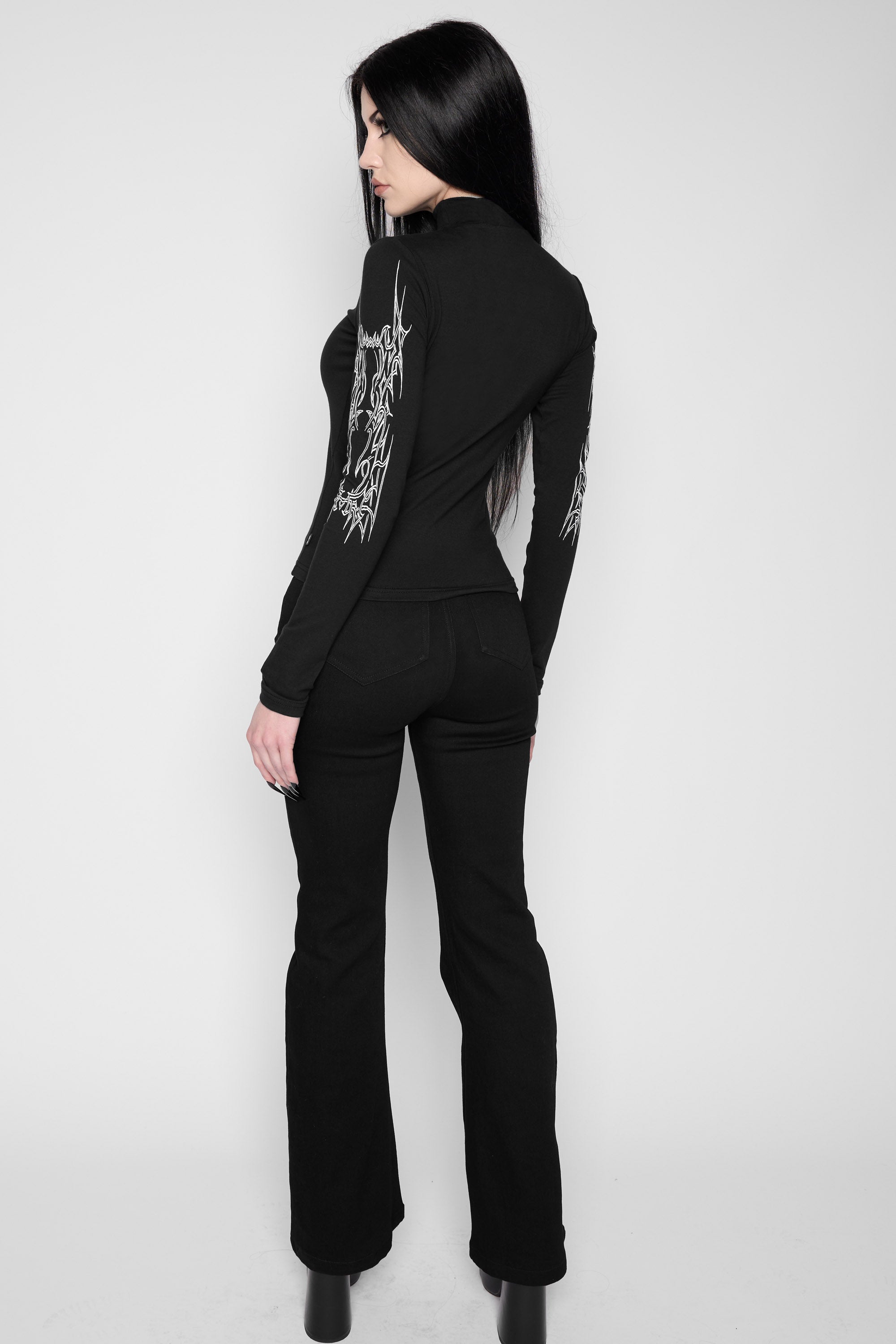 Mary Wyatt London - Lucent High Neck Long Sleeve Top