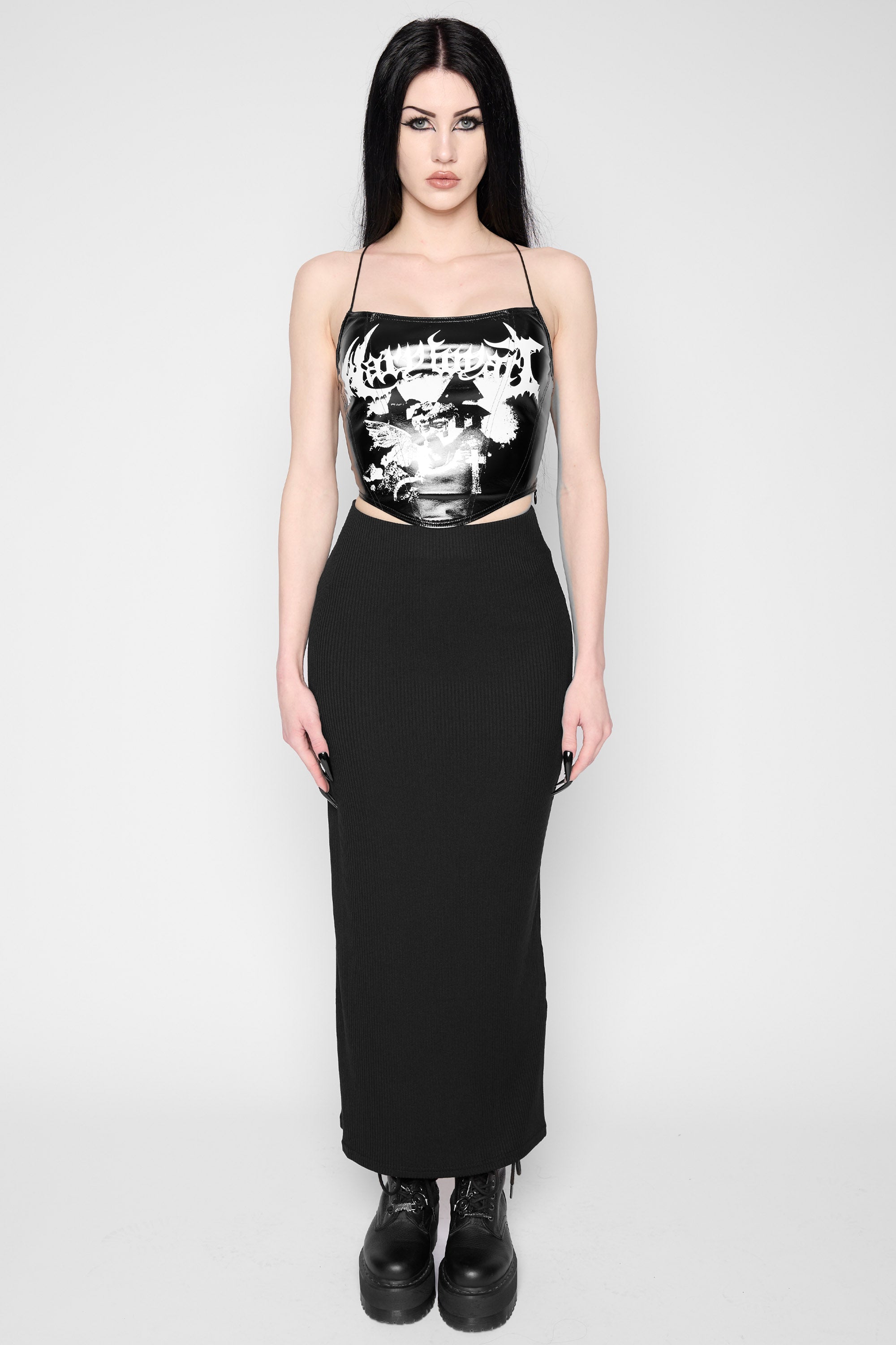 HYEON ヘヨン dreamy jacquard skirt / black TBLG10264LadiesLuanVelvetMaxiS